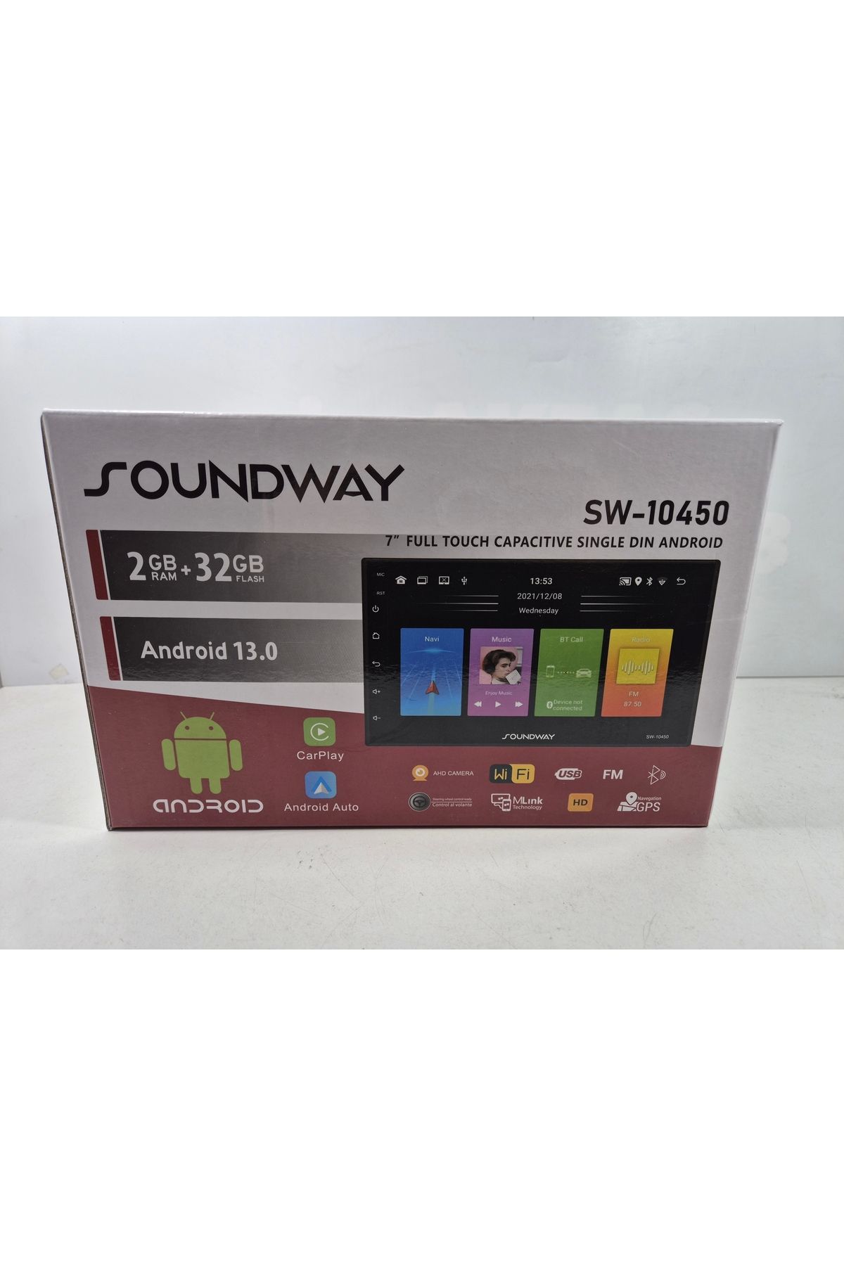 Soundway İnce Kasa Android Double Teyp – Aşağı Yukarı Ayarlanan Tofaş Android Ekranlı Teyp