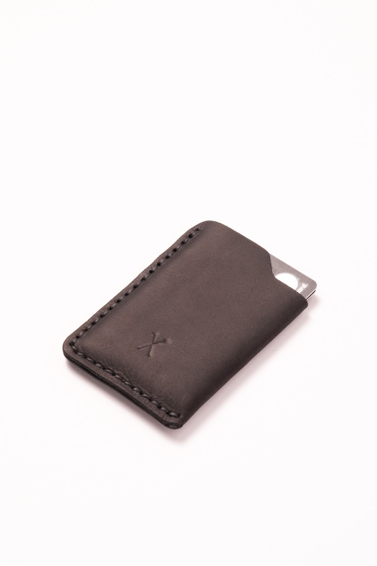 minimal X design-Minimal X Simple Card Holder - Simple, Slim, Stylish, Solid - Genuine Leather Handmade 5