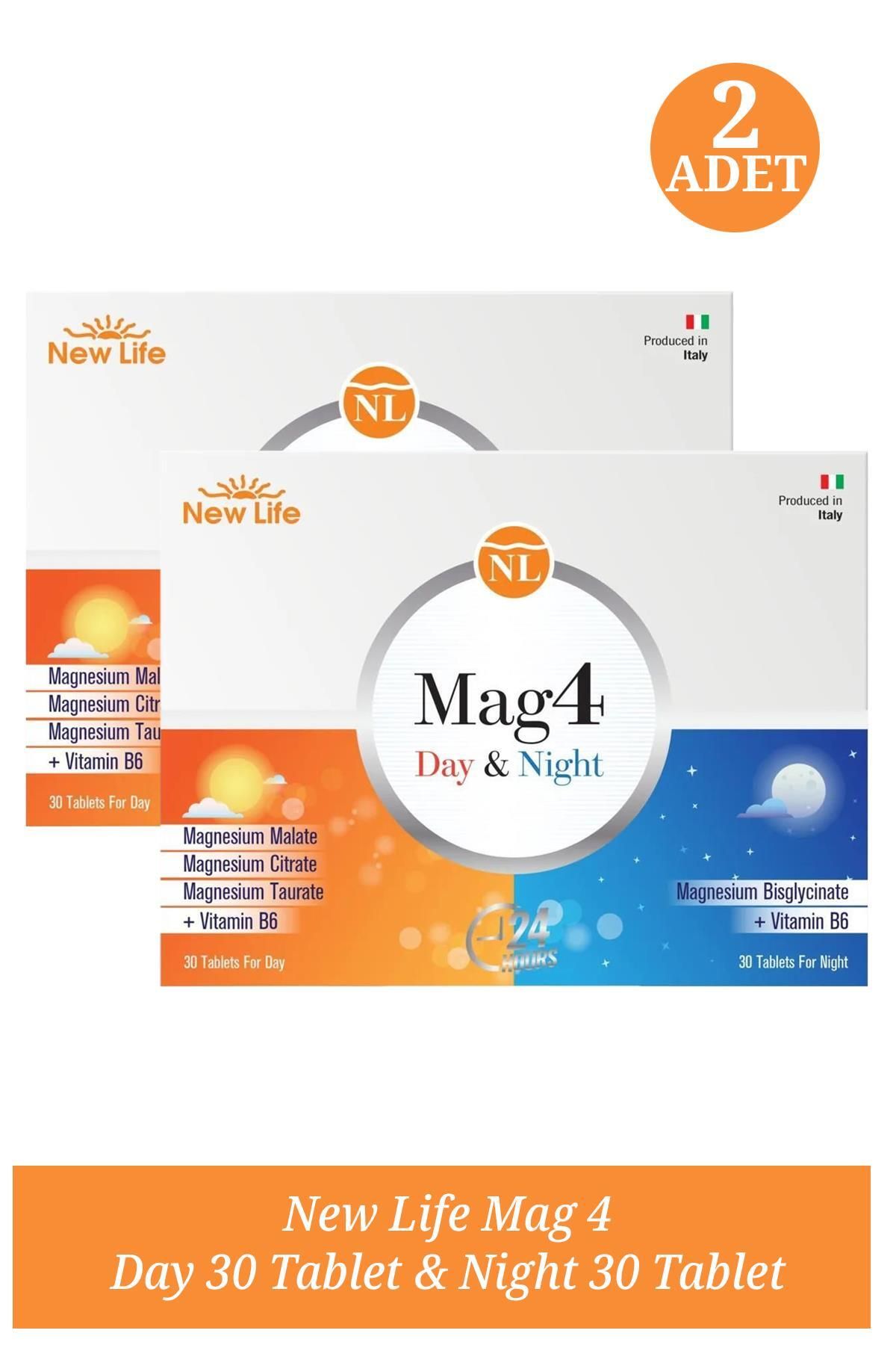 New Life Mag 4 Day 30 Tablet & Night 30 Tablet 2 Adet