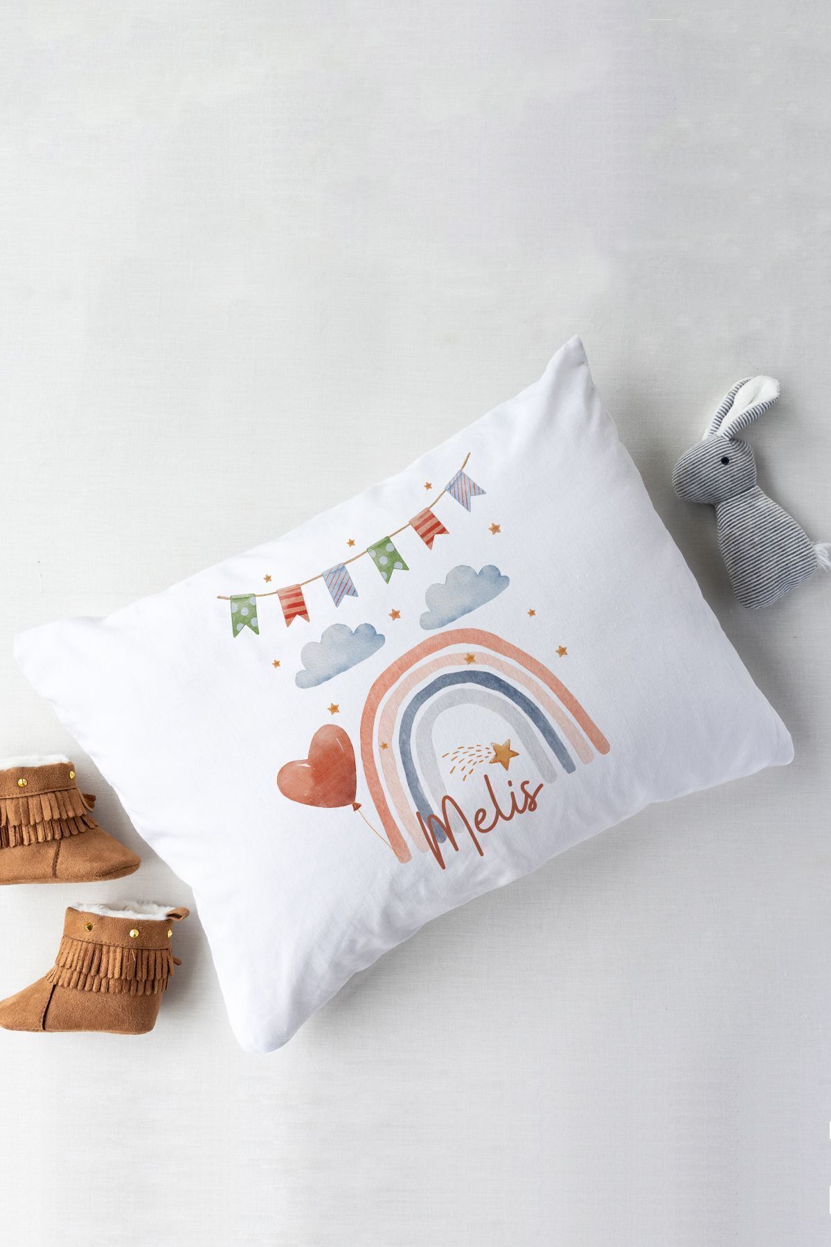 Lilabio %100 Organik Isme Özel Isimli 10lu Hastane Çıkışı Gökkuşağı fotoğrafı 5 (önizleme)