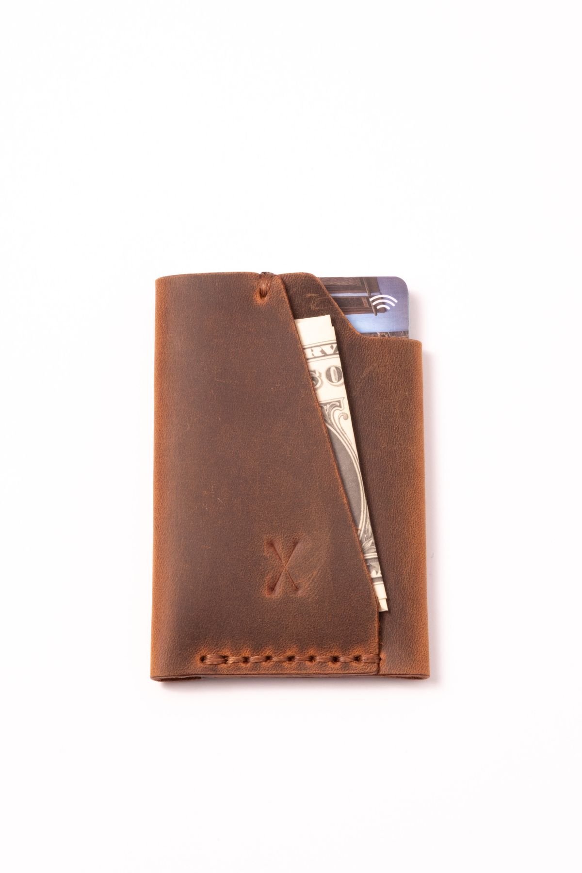 minimal X design-Minimal X Urban Card Holder - Real Leather Handmade - Minimal, Stylish, Practical 3