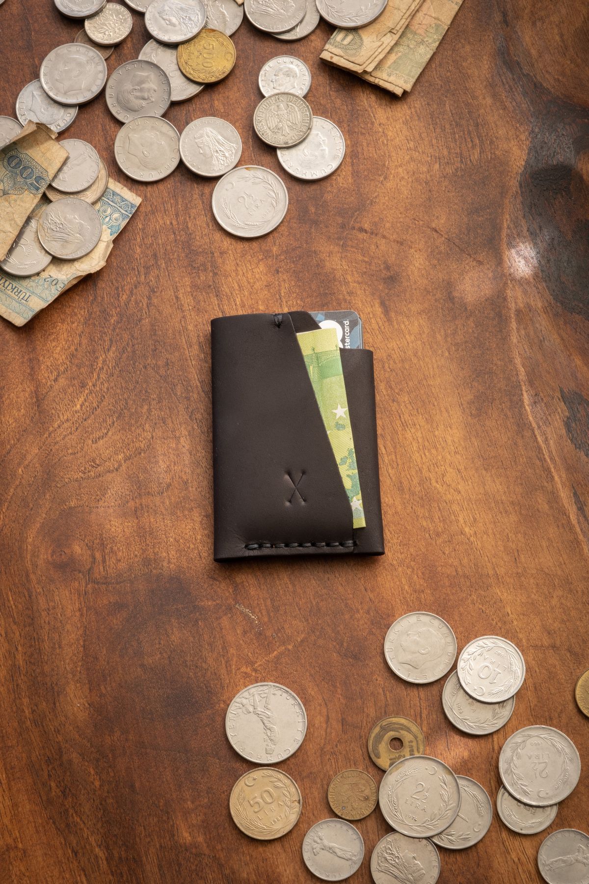 minimal X design-Minimal X Urban Card Holder - Real Leather Handmade - Minimal, Stylish, Practical 2