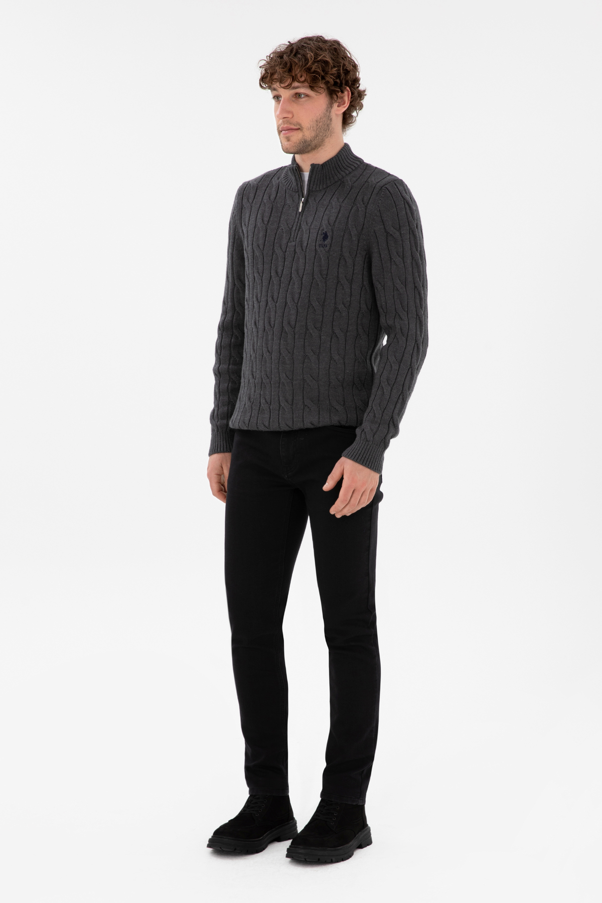 U.S. Polo Assn. Erkek Eflatun Jean Pantolon 50293997-DN0013 görsel 3