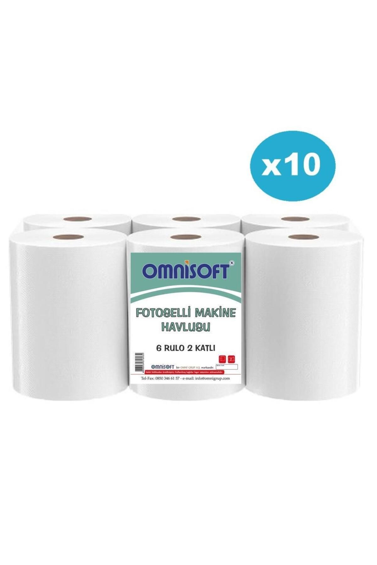 Omnisoft 10 Koli 21cm Fotoselli Hareketli Kağıt Havlu 60 Rulo