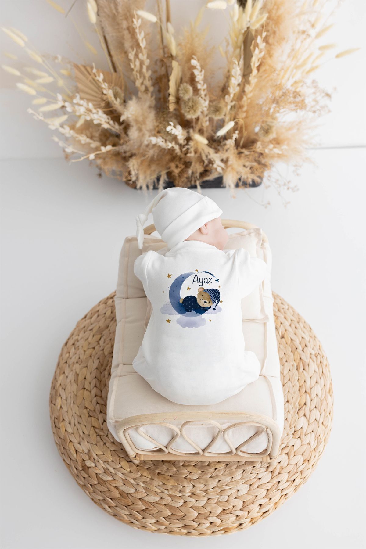 Lilabio %100 Organik Isme Özel Isimli 10lu Hastane Çıkışı Ayıcık fotoğrafı 2 (önizleme)