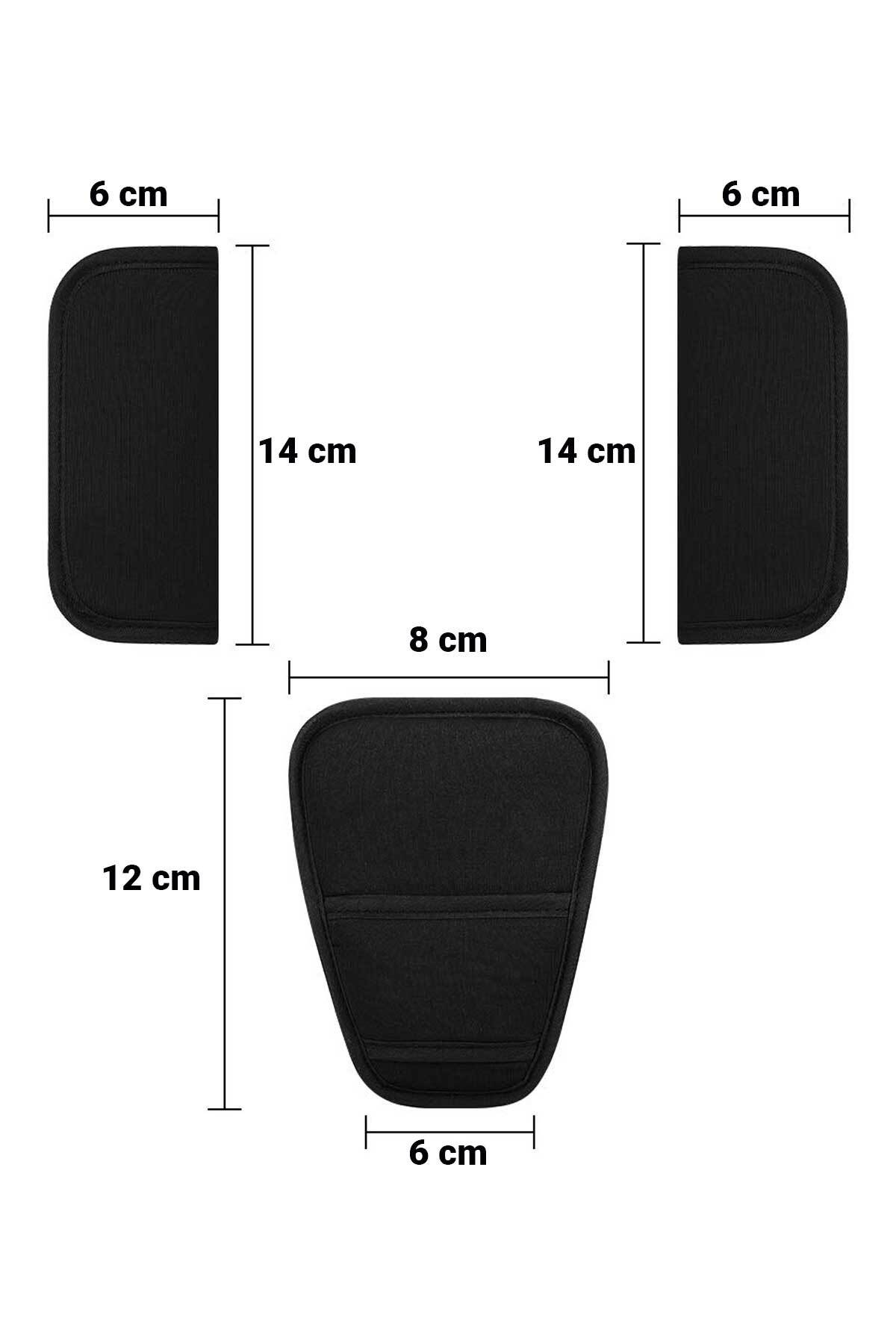 RevuBaby Bebek Arabası Kemer Pedi SETİ Baston Puset Cavin Çocuk Arabası Omuz Yumuşatıcı 3LÜ SET Siyah fotoğrafı 6 (önizleme)