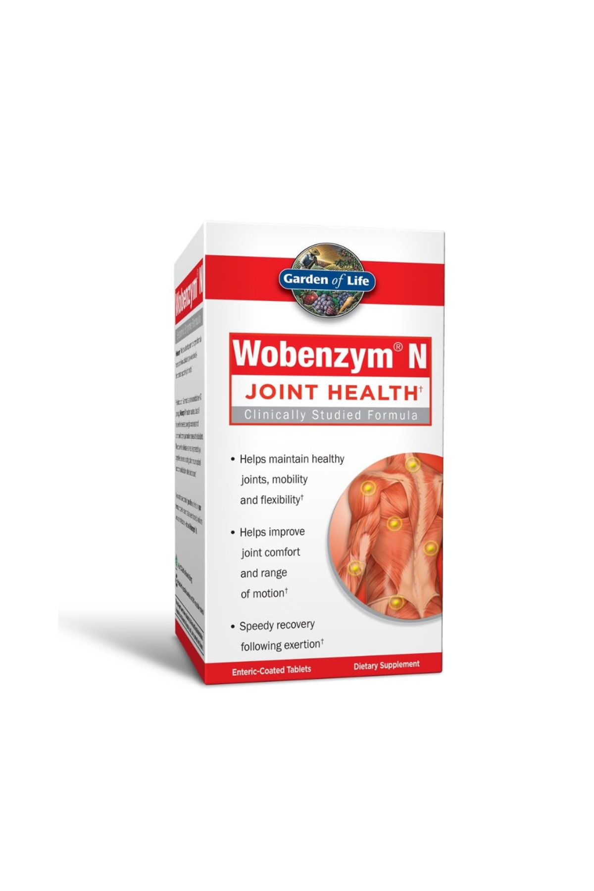 GARDEN OF LIFE , Wobenzym N, Joint Health, 200 Enteric-Coated Tablets vr6