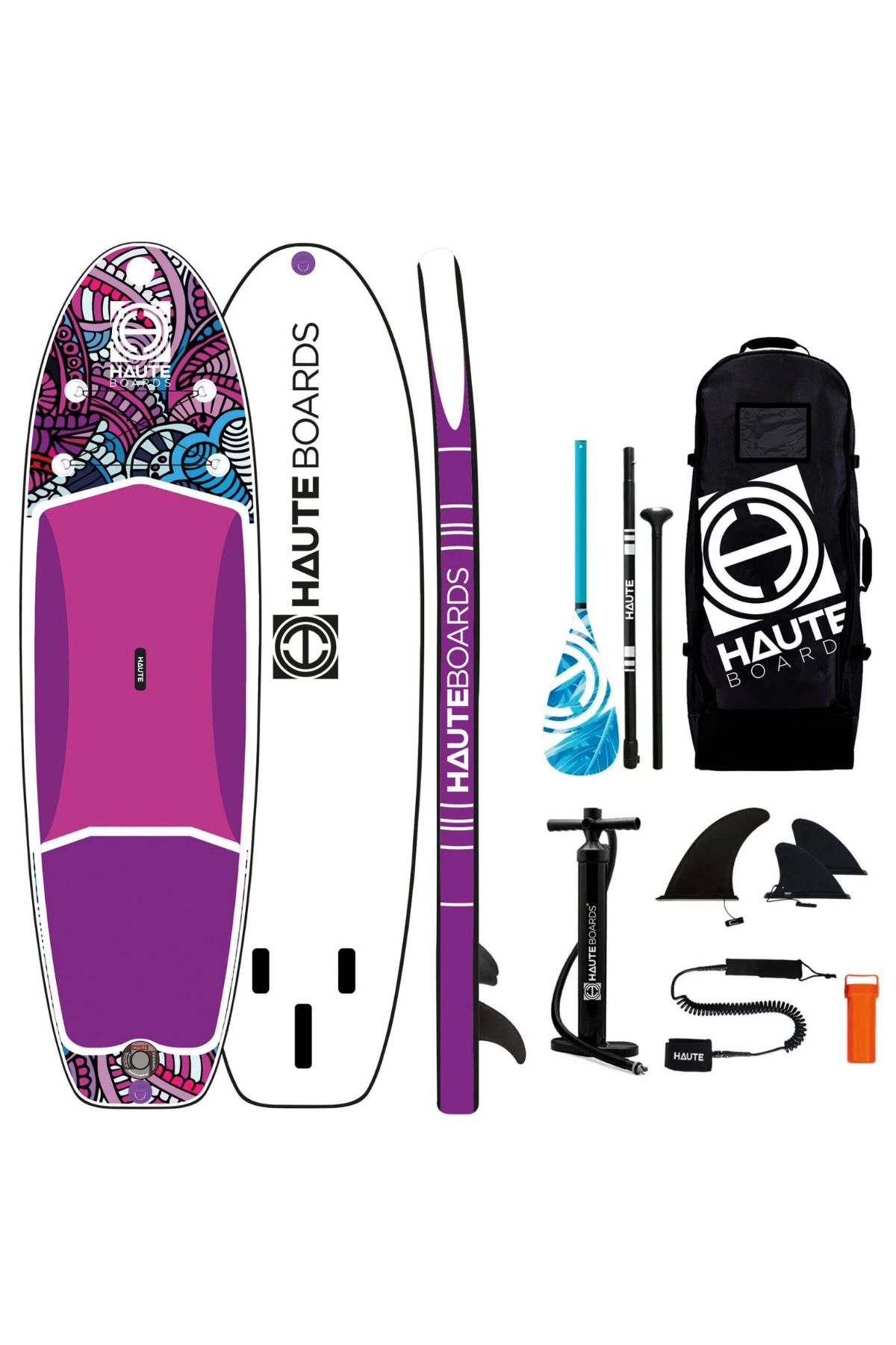 HAUTE BOARDS Lotus III 10'0 Şişme Sup Yoga Board (Kürek Sörfü) - Full Paket