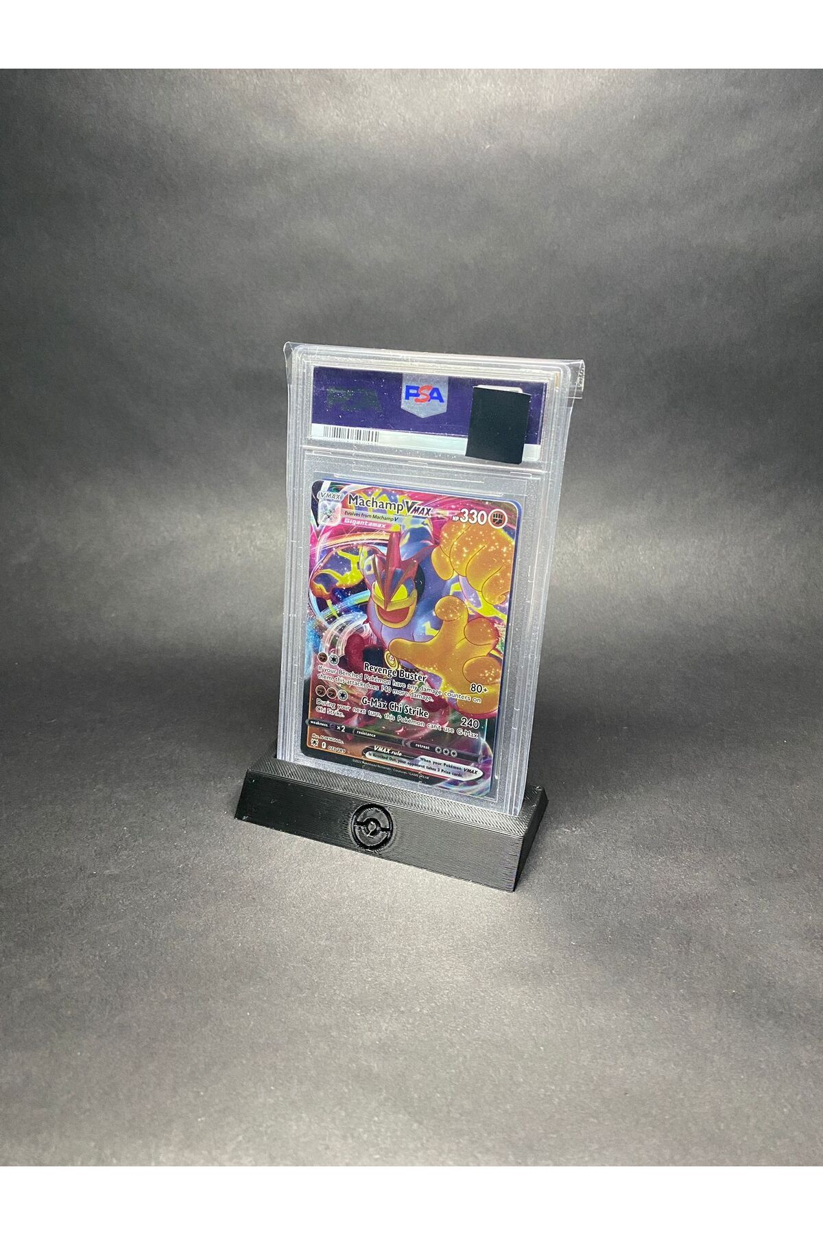 Pokemon Siyah Pokemon Grade Kart Standı (Hardcase Uyumlu) Model 4