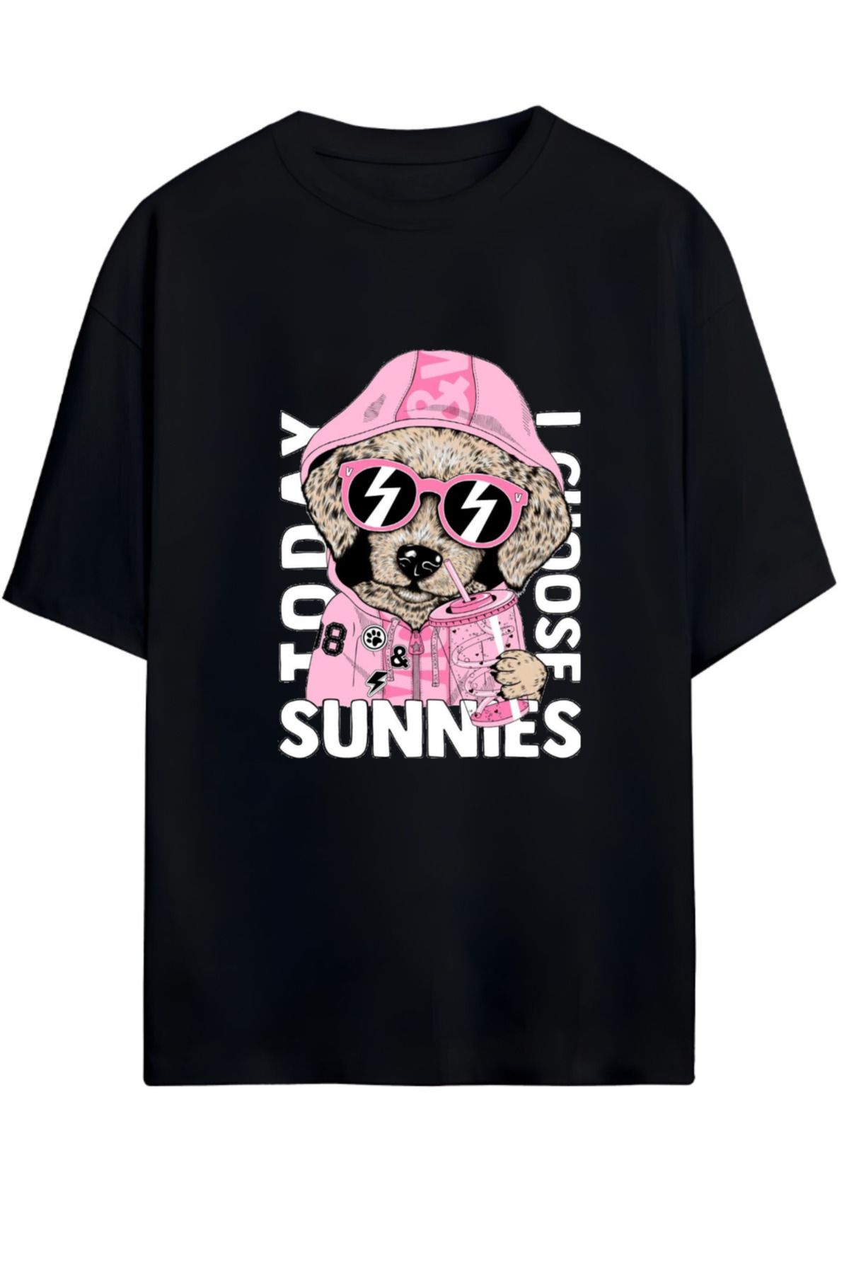 MAGORS SUNNIES PODDLE TASARIMLI YÜKSEK BASKI KALİTELİ UNISEX YENİ SEZON OVERSIZE PAMUKLU  T-SHIRT