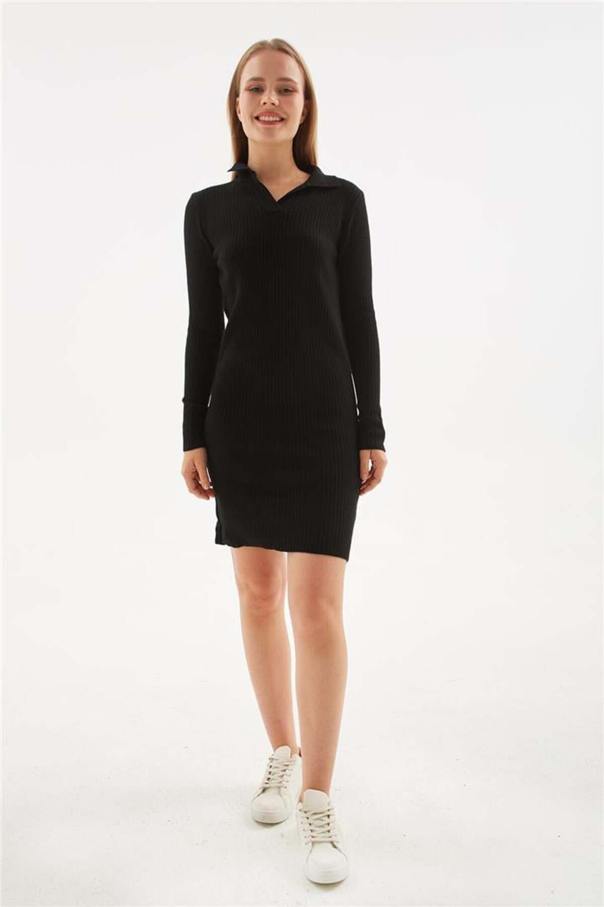 Fashion Friends-Black Polo Neck Dress 5