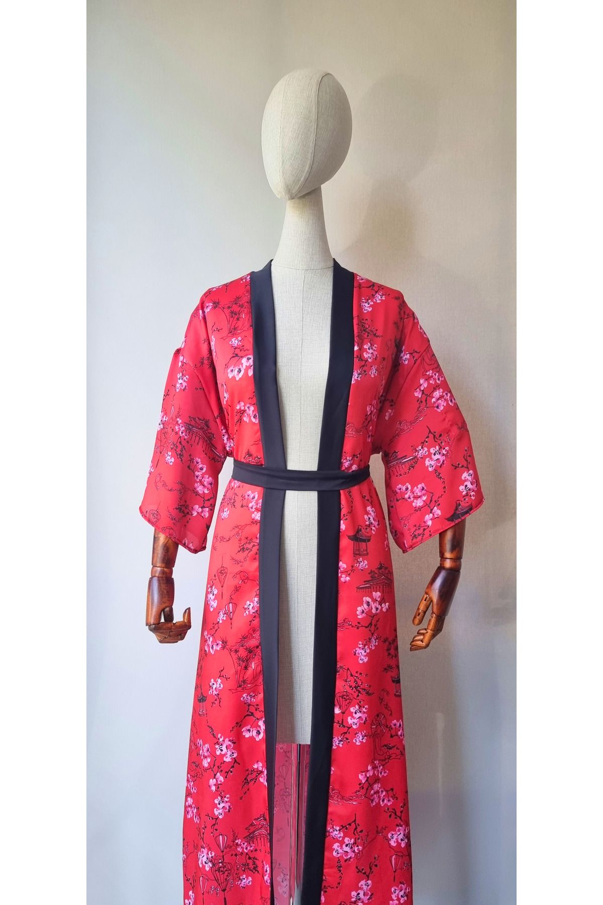 Atelier Nui-Cherry Blossom Kimono / Cherry Blossom Red Kimono & Dress & Beachwear 2