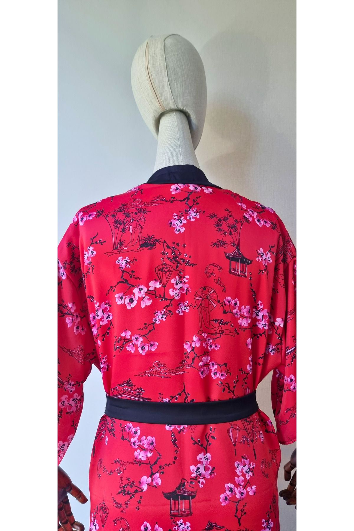 Atelier Nui-Cherry Blossom Kimono / Cherry Blossom Red Kimono & Dress & Beachwear 6