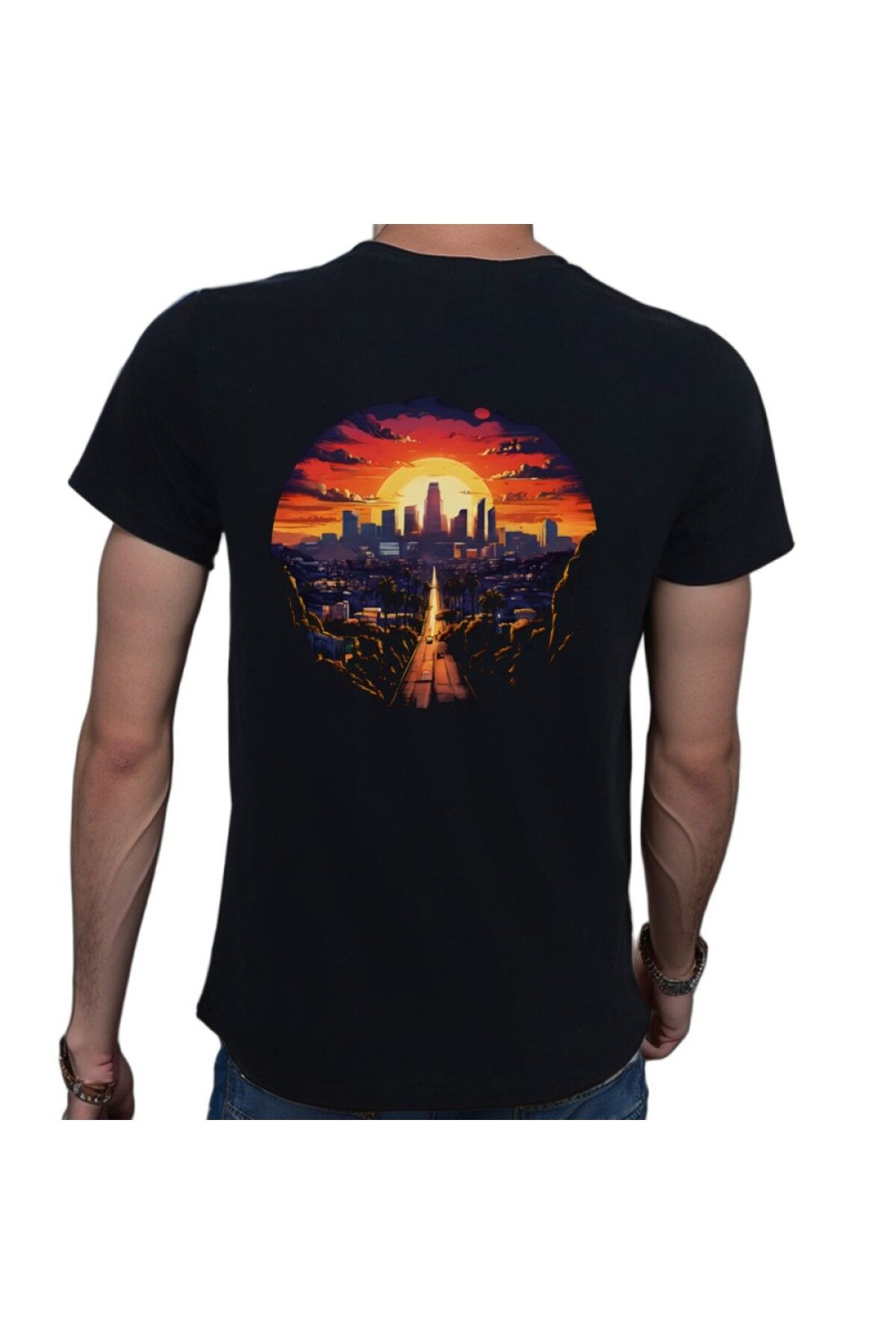 Beyaz Penguen City T-Shirt