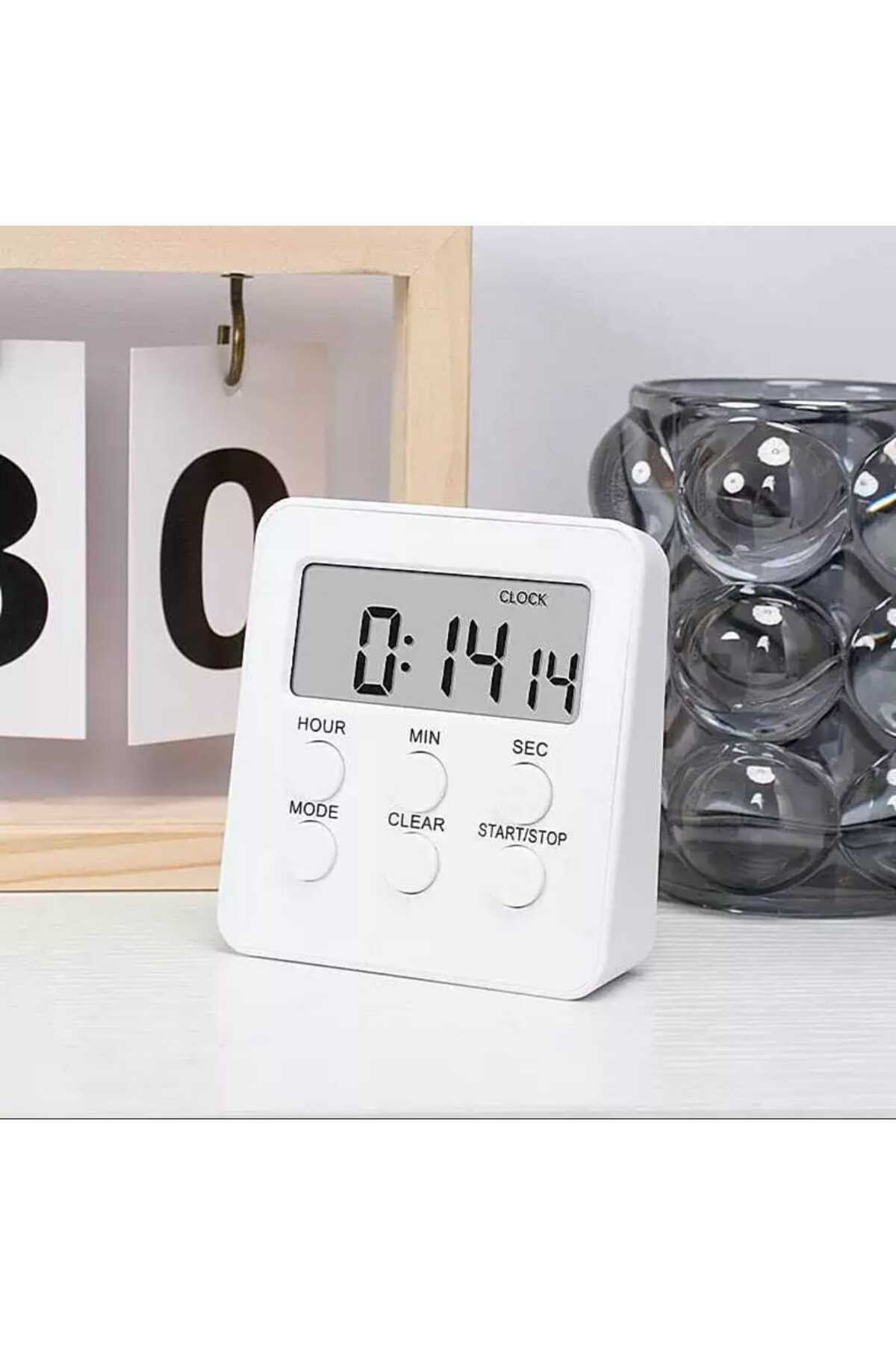 mr shopping MR Alarmlı Dijital Öğrenci Sınav masa Kronometresi 24 Geri Sayım Saat - 2 Alarm  Kademeli Kronometre