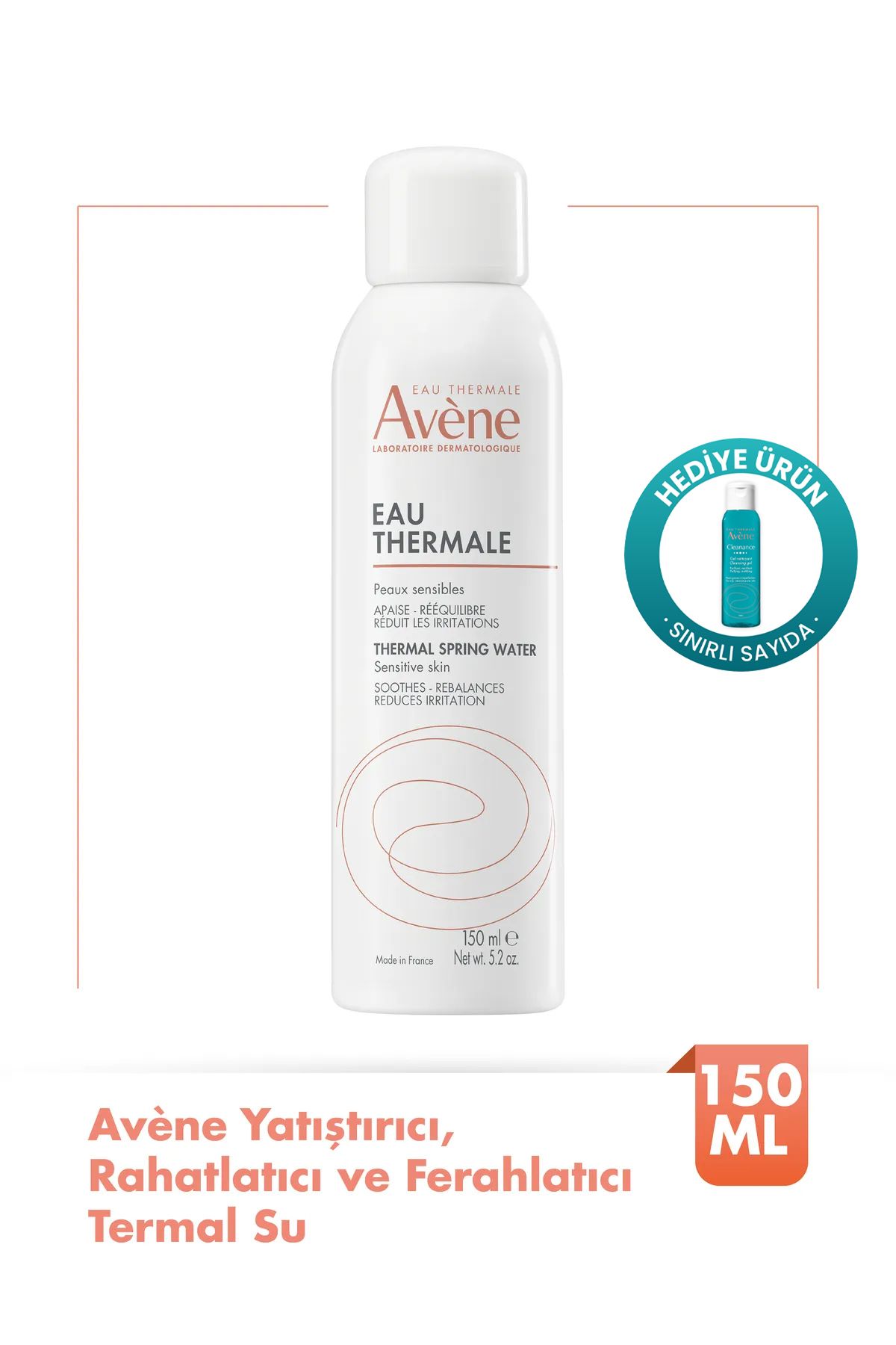 Avene Yatıştırıcı, Rahatlatıcı ve Ferahlatıcı Termal Su 150 ml X Cleanance Yüz Temizleme Jeli 25ml