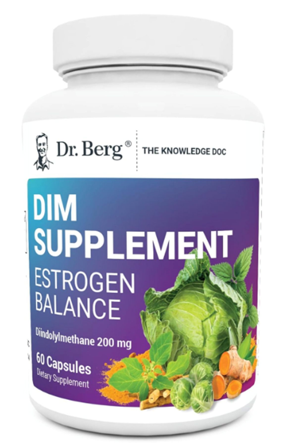 dr berg Dr. Berg DIM Supplement Estrogen Balance with Black Cohosh and - 60 Capsules