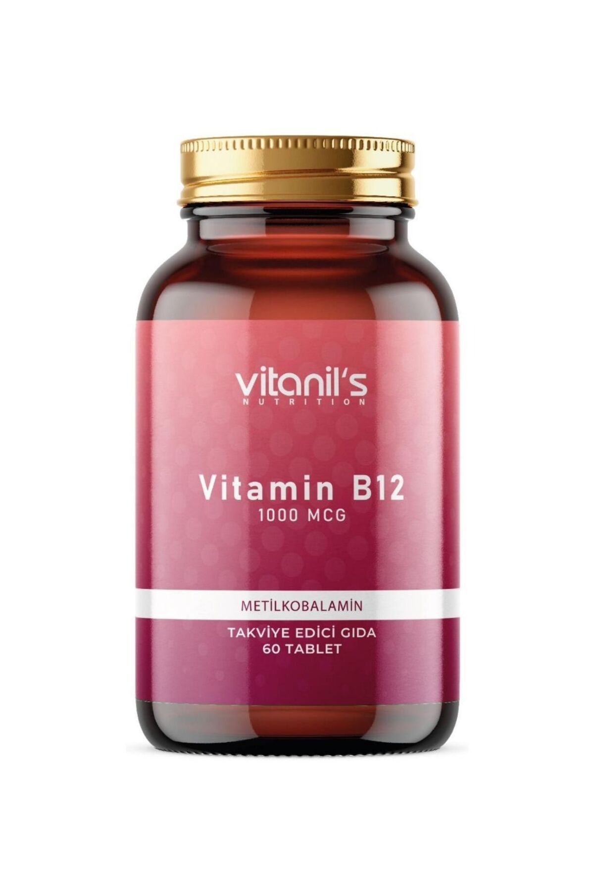 Vitanil's Nutrition Vitamin B12 (Metilkobalamin) 60 Tablet - 1000 mcg