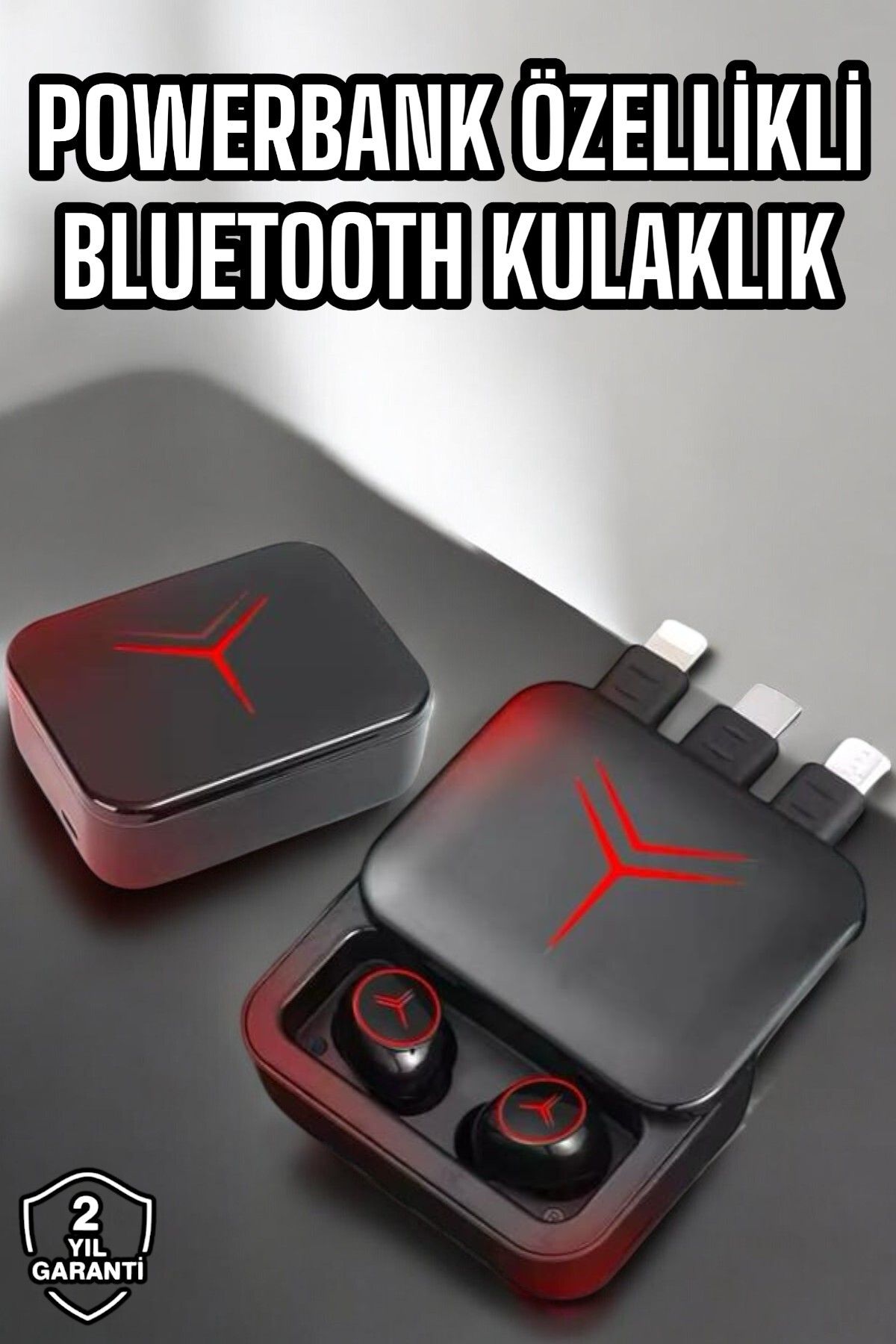 BellaThec Kablosuz Bluetooth Kulaklık - Powerbank Fonksiyonlu Şarj Kutusu, Derin Bas, HD Ses Kalitesi