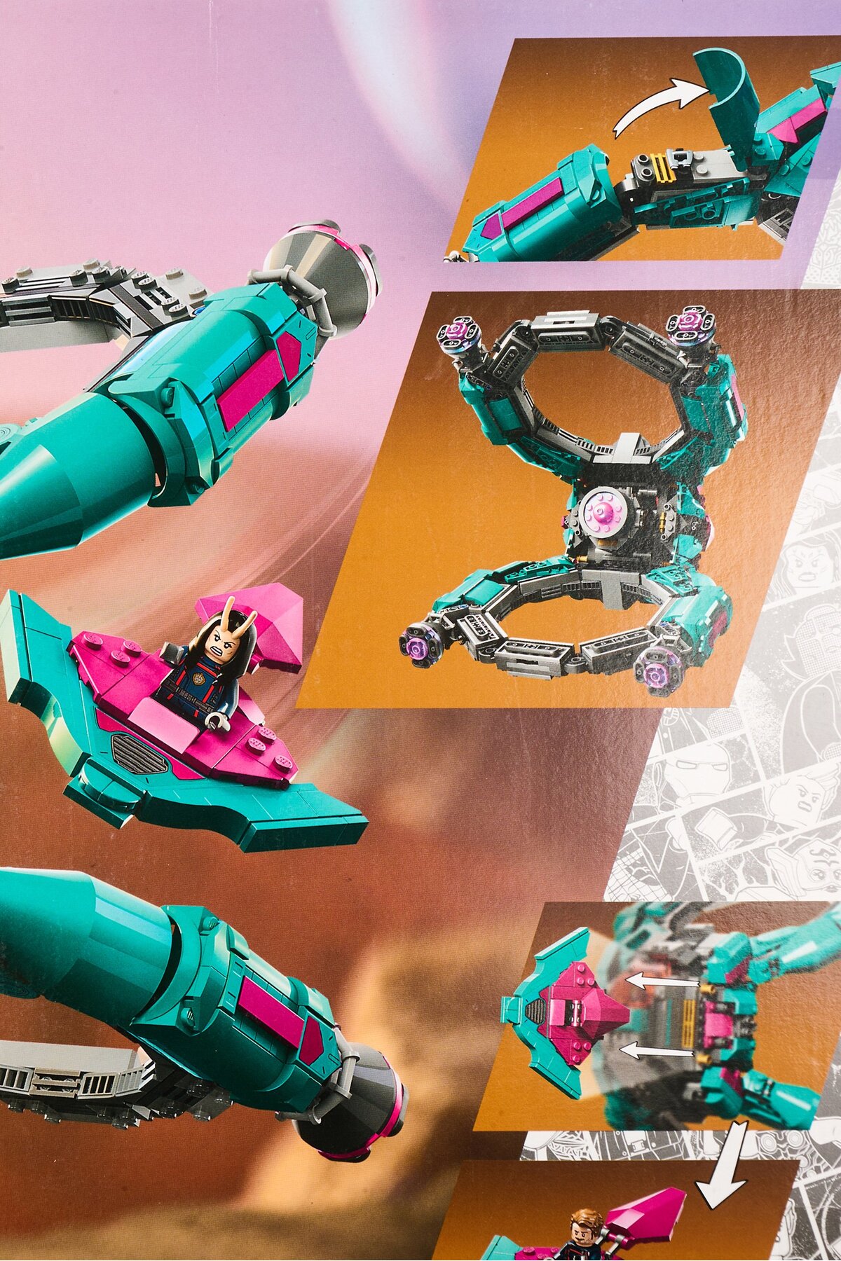 مارول کشتی نگهبانان جدید ۷۶۲۵۵ مجموعه ساختنی ۱۱۰۸ تکه