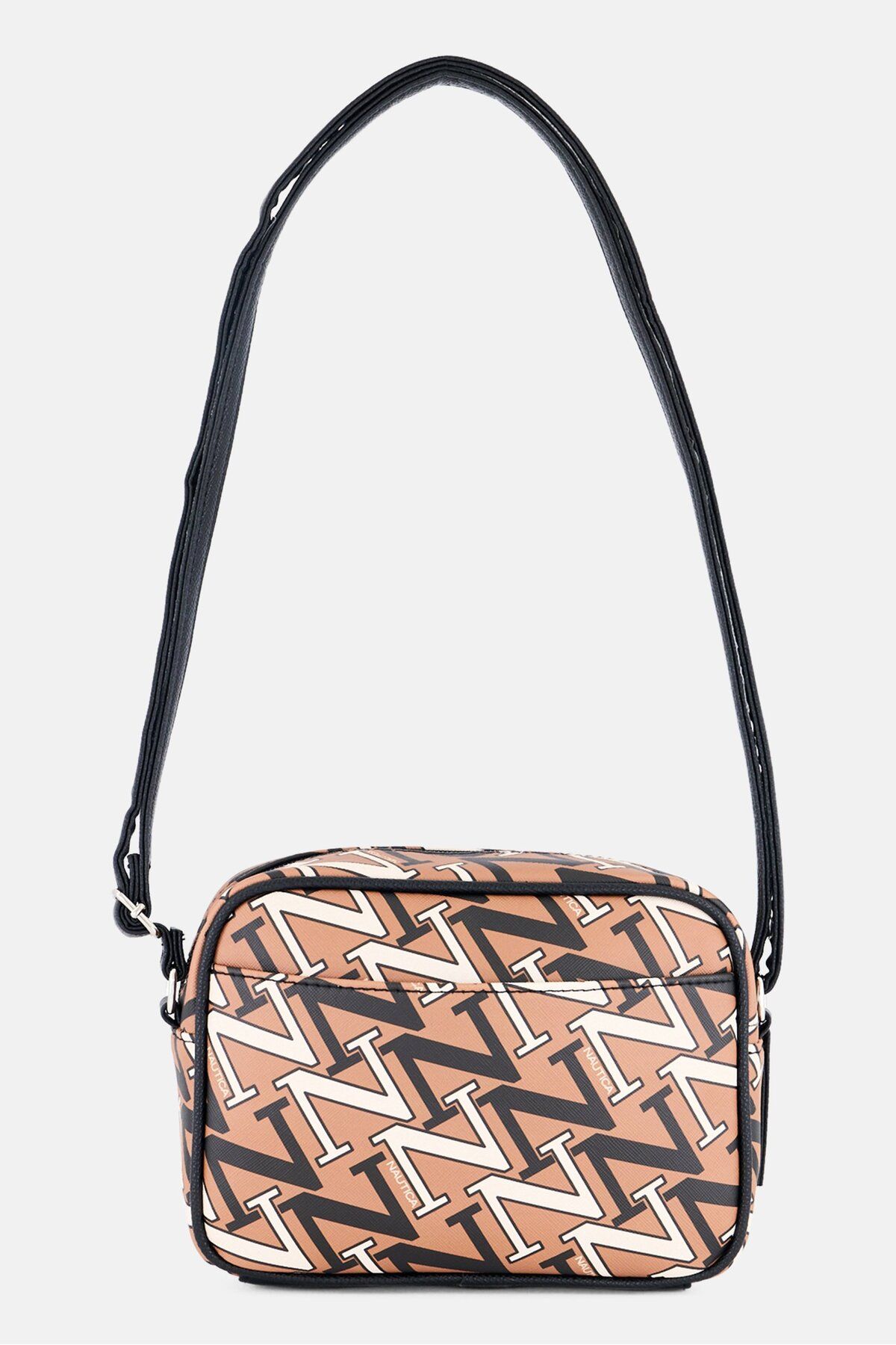 Nautica-Women Brand Logo Cross Body Bag 16 H x 21 L x 6 W cm, Brown 2