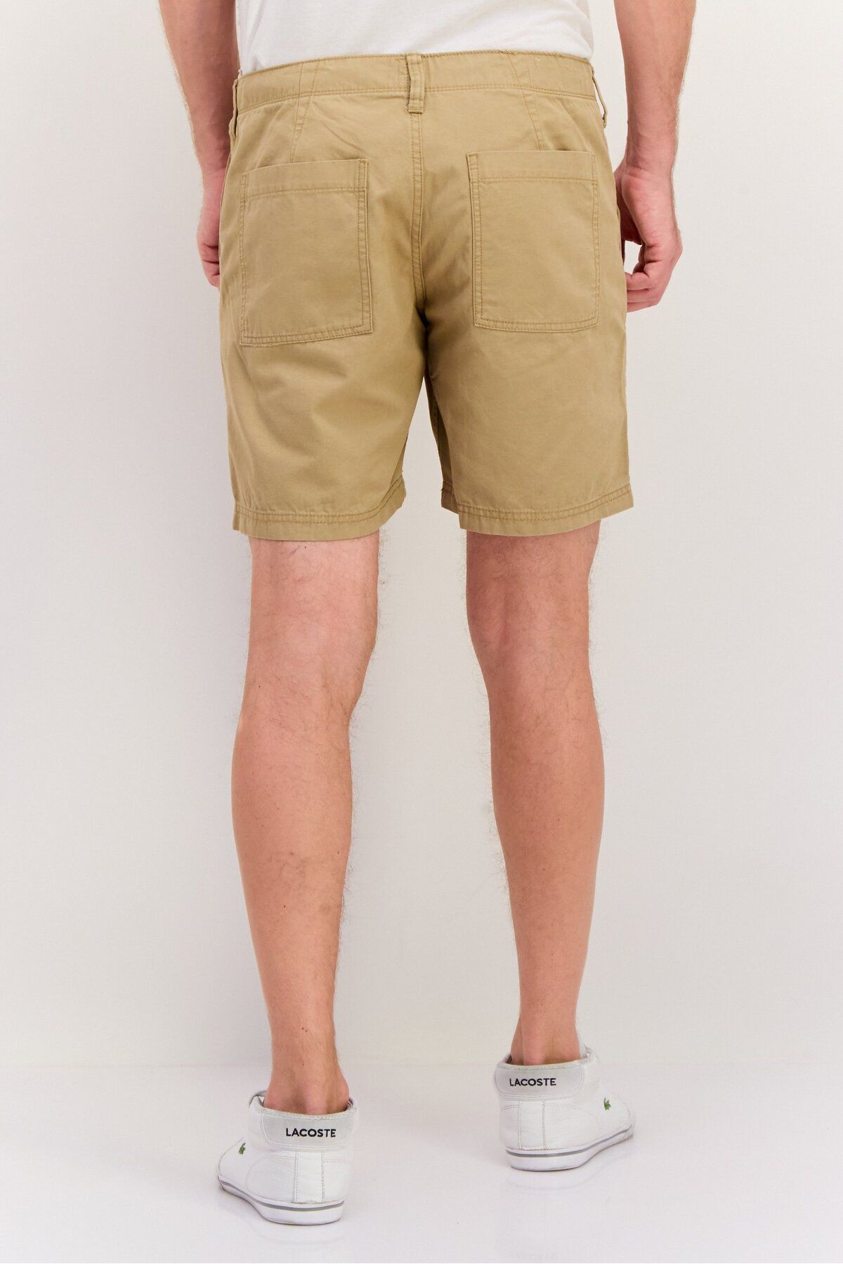 GAP-Men Plain 7 Inseam Basic Shorts, Khaki 2