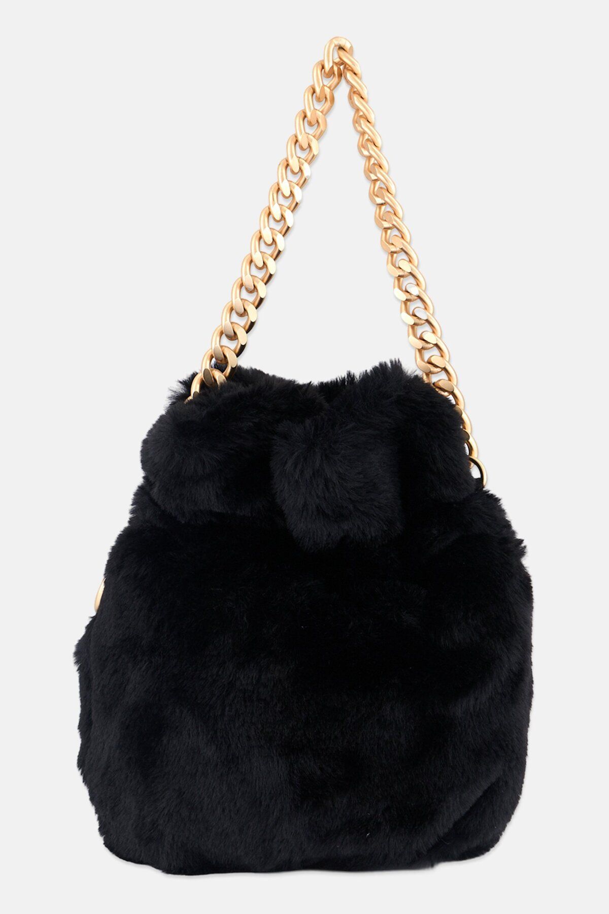 Jessica Simpson-Women Fax Fur Cross Body Bag 24 H x 26 L x 8,5 W cm, Black 3