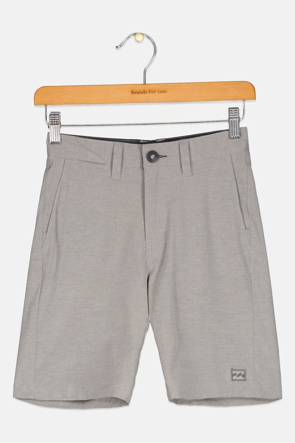 BİLLABONG-Kids Boy Slim Fit Micro Stripe Walking Short, Light Grey 1