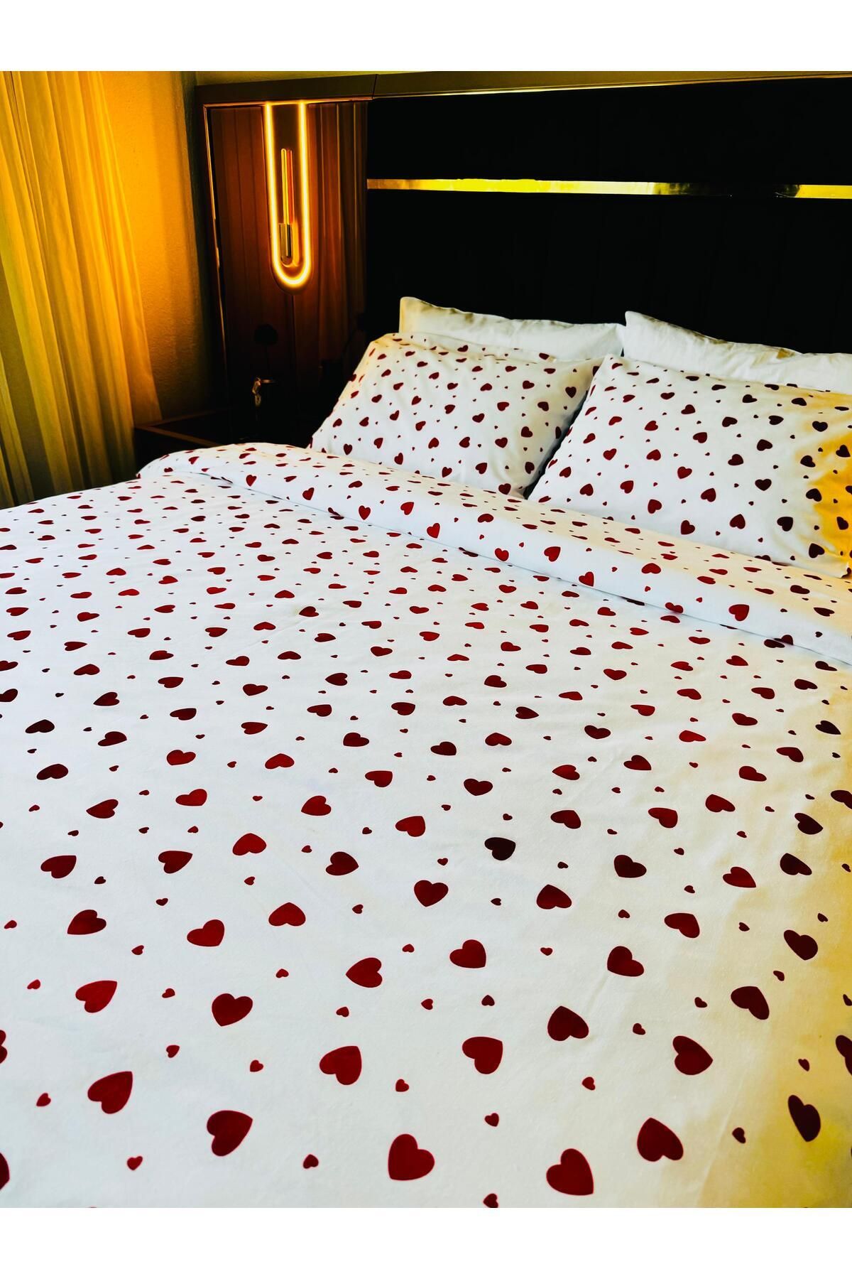 agishop-Double Personal Beatwear Set with Red Heart, Sheets 7