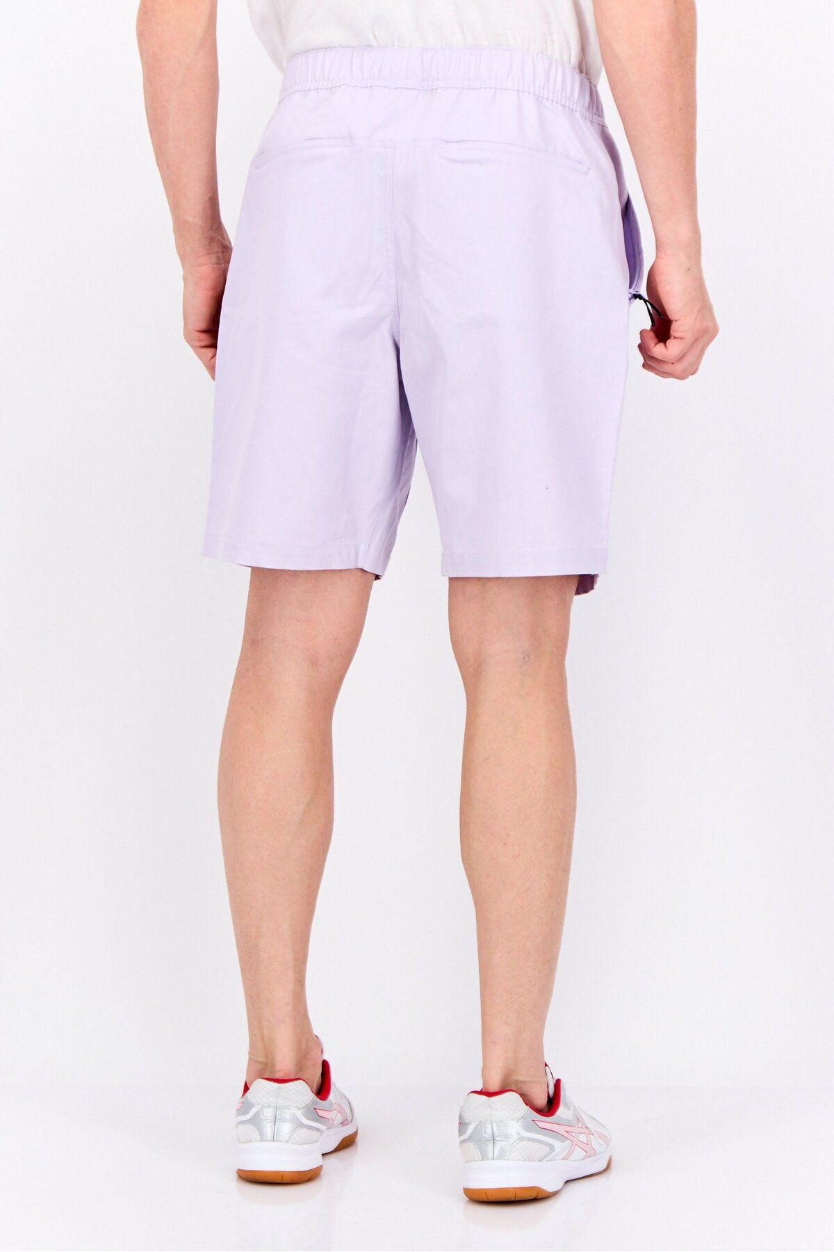 adidas-Men Sportswear Ft Brand Logo Outdoors Short, Lavender 4