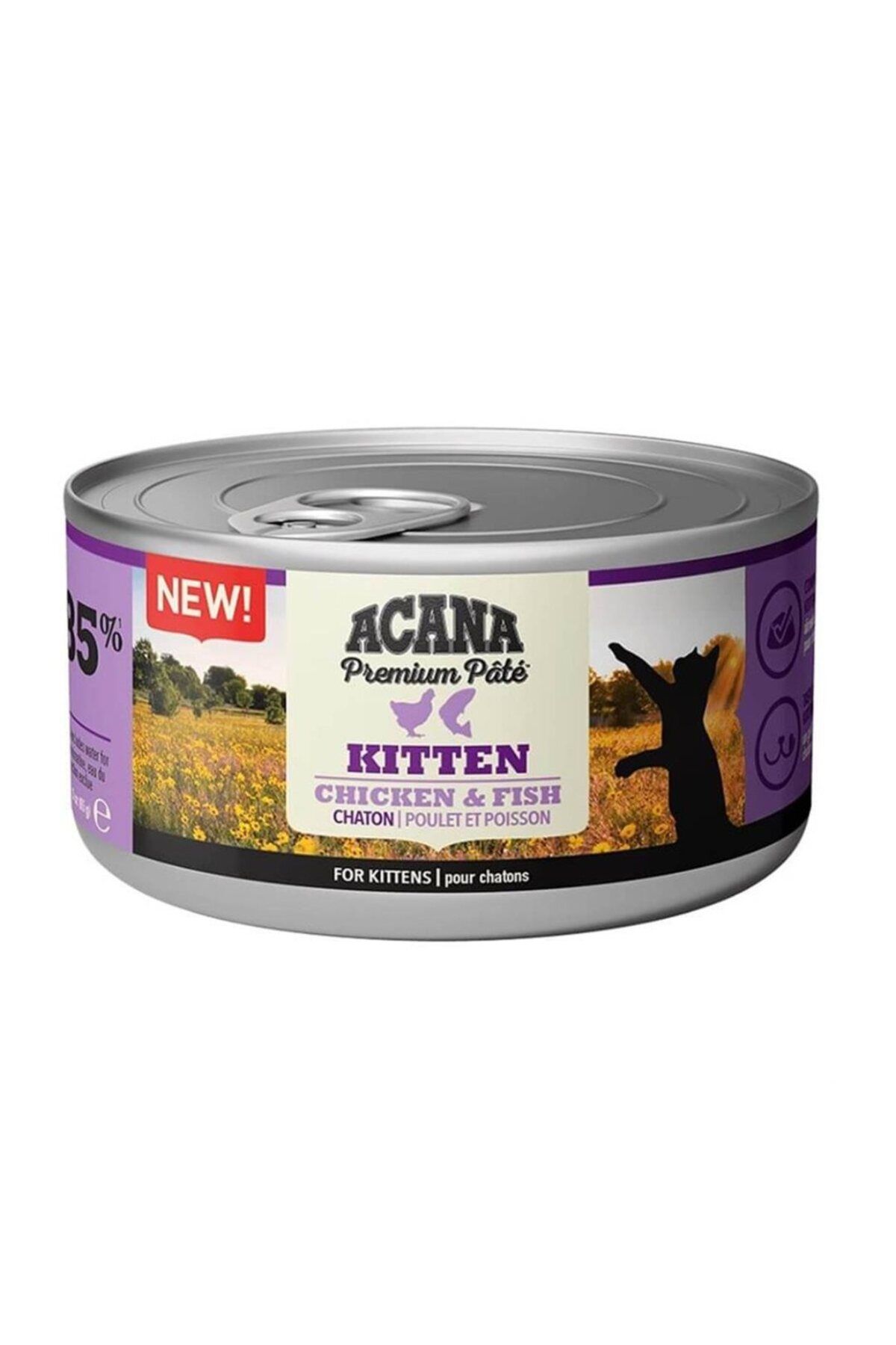 Acana Premium Pate Tavuklu ve Balıklı Ezme Yavru Kedi Konservesi 85gr