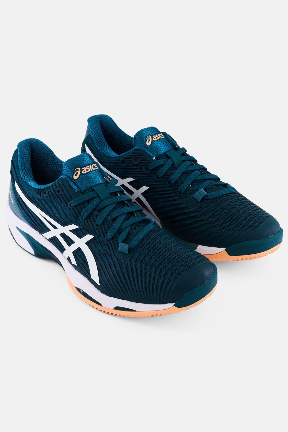 Asics-Men Solution Speed Ff 2 Clay Lace Up Outdoor Shoes, Teal Blue 1