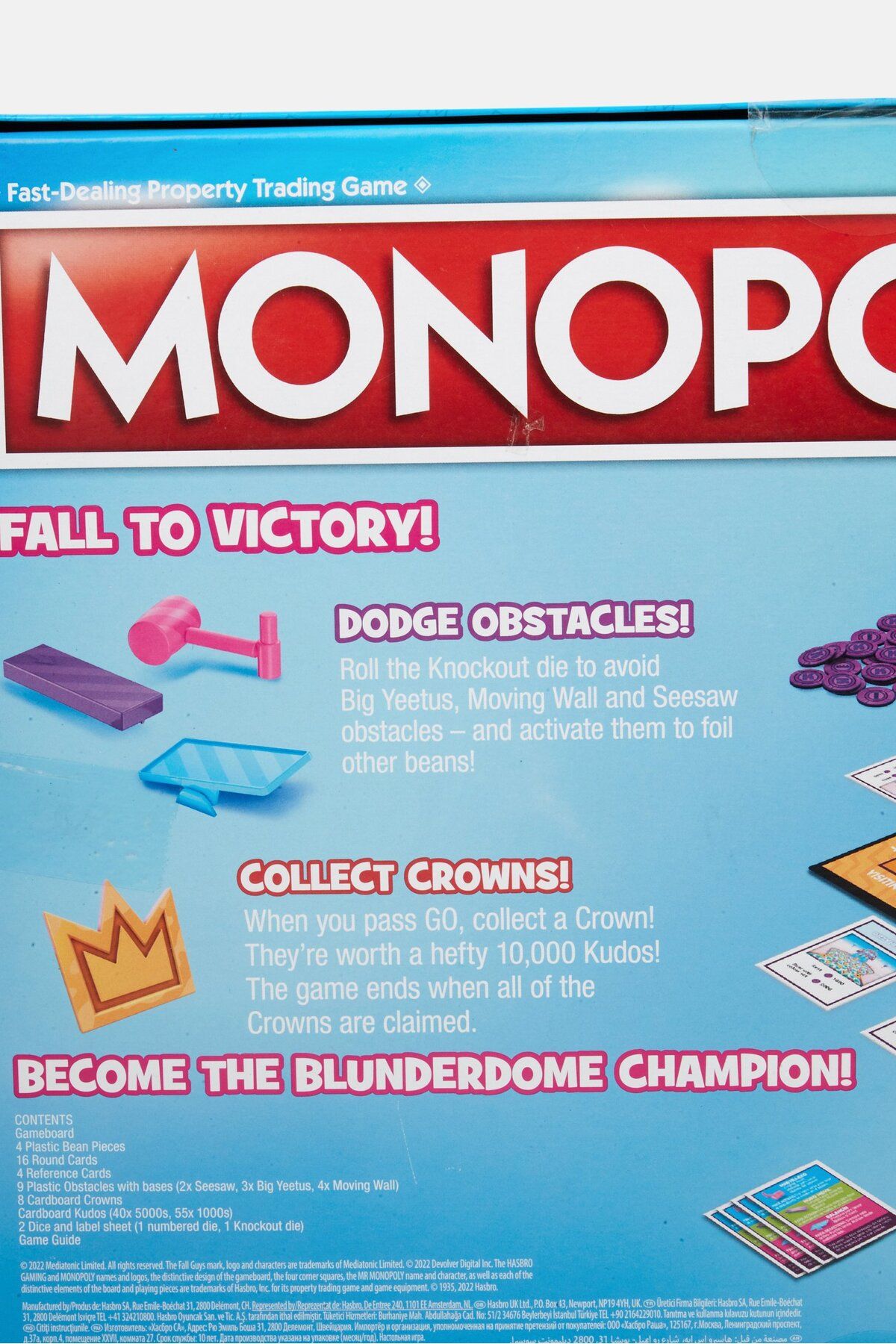 Monopoly-Fall Guys Ultimate Knockout Edition Board Game, Turquoise Combo 4