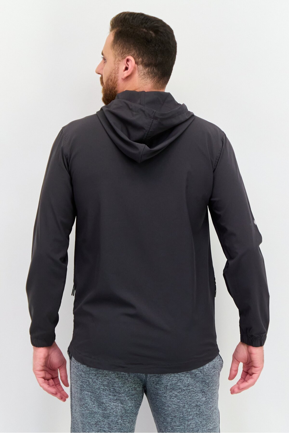 Legend-Men Comfort Fit Long Sleeves Training Jacket, Charcoal 3