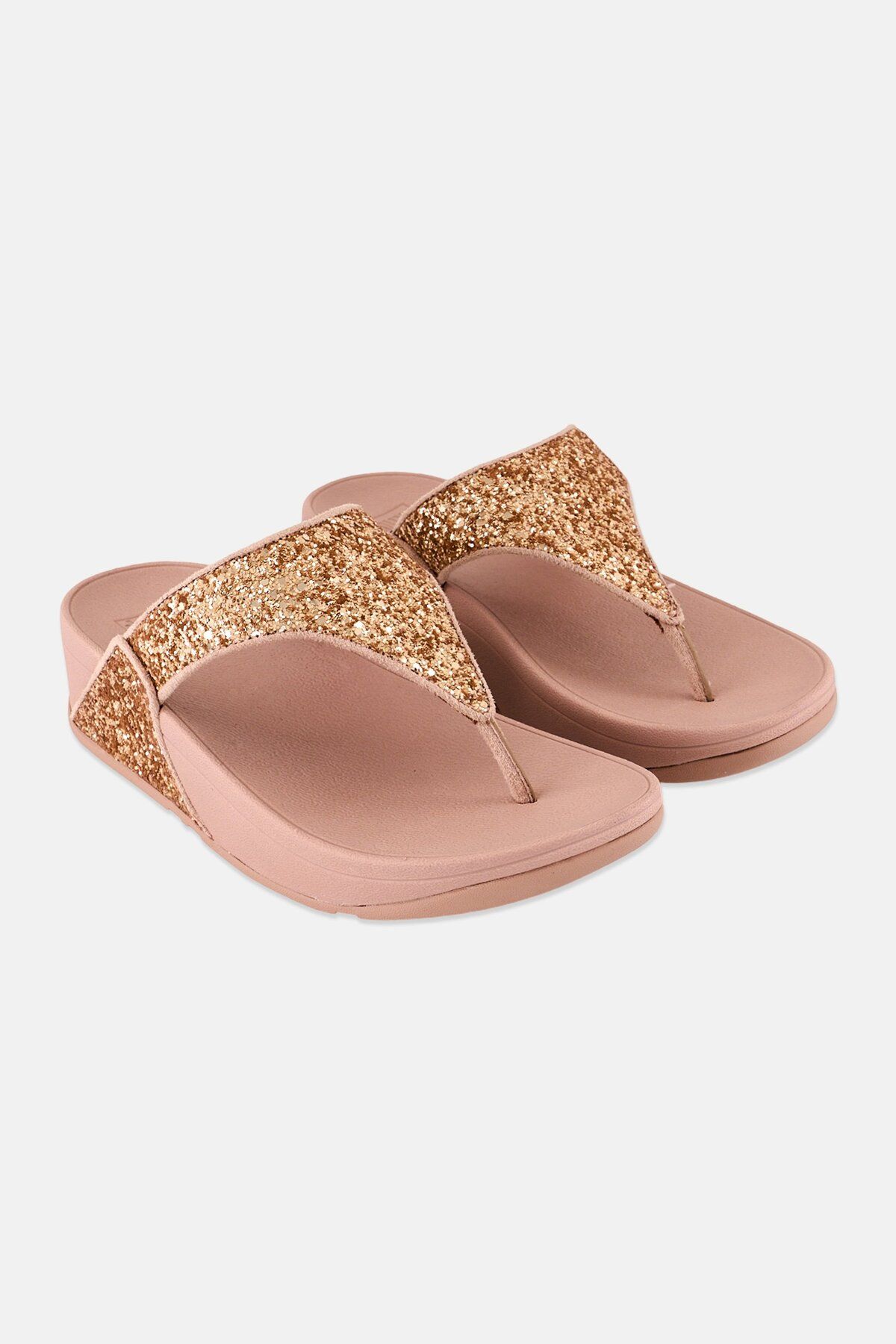 Fitflop-لولو جليتر تو ثونج - ذهبي وردي 1