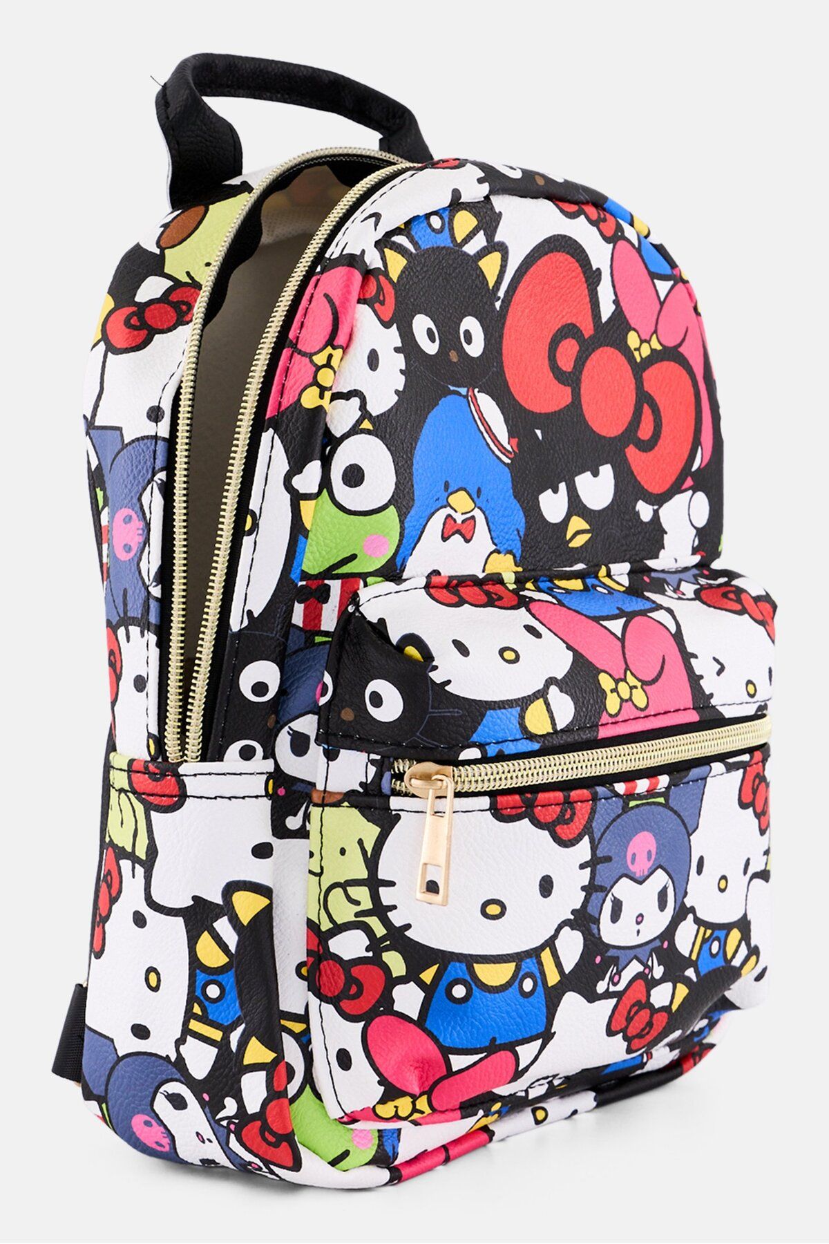 Hello Kitty-Kids Girl Hello Kitty Backpack 30 H x 25 L x 10 W Cm, Black Combo 3