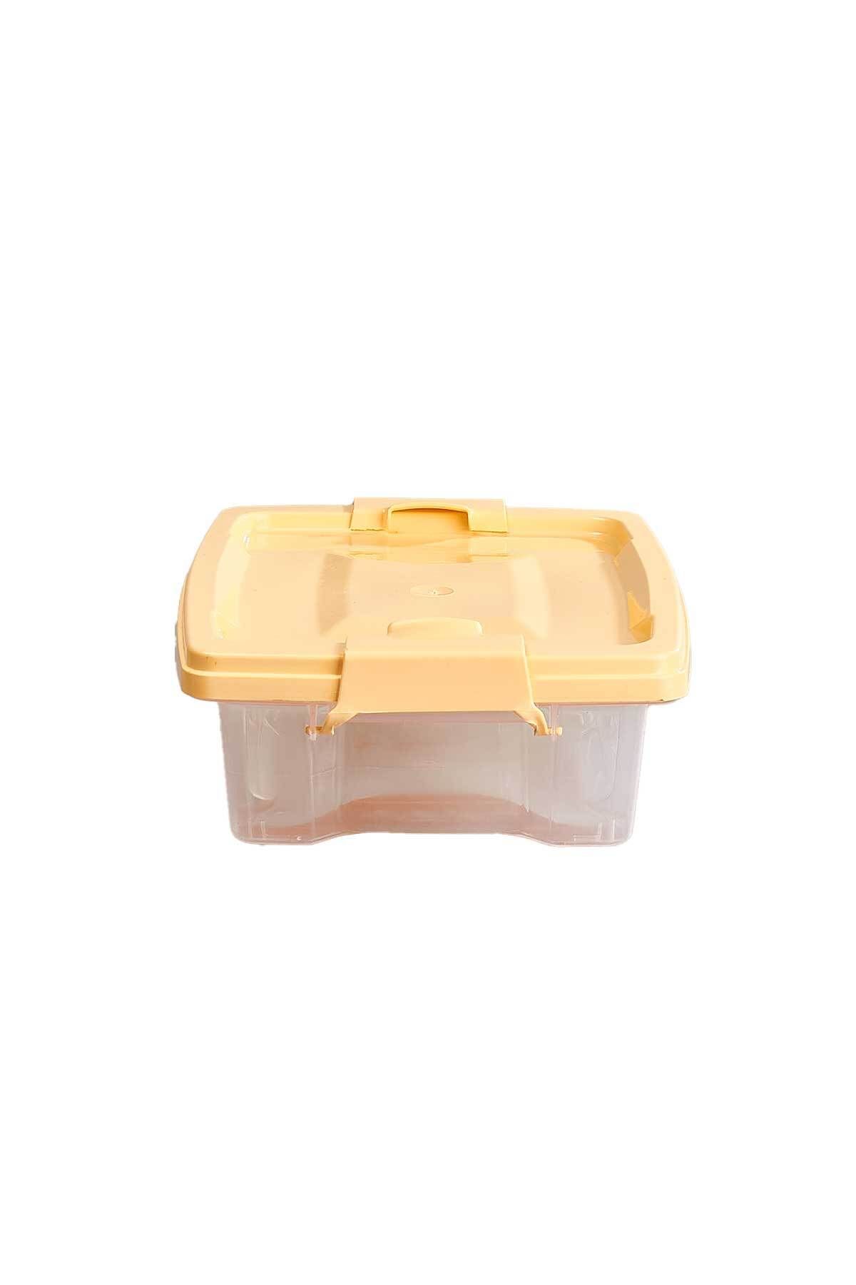 QUTU-Q-Lear Box 1.5 L Ziplock Storage Box-Yellow 2