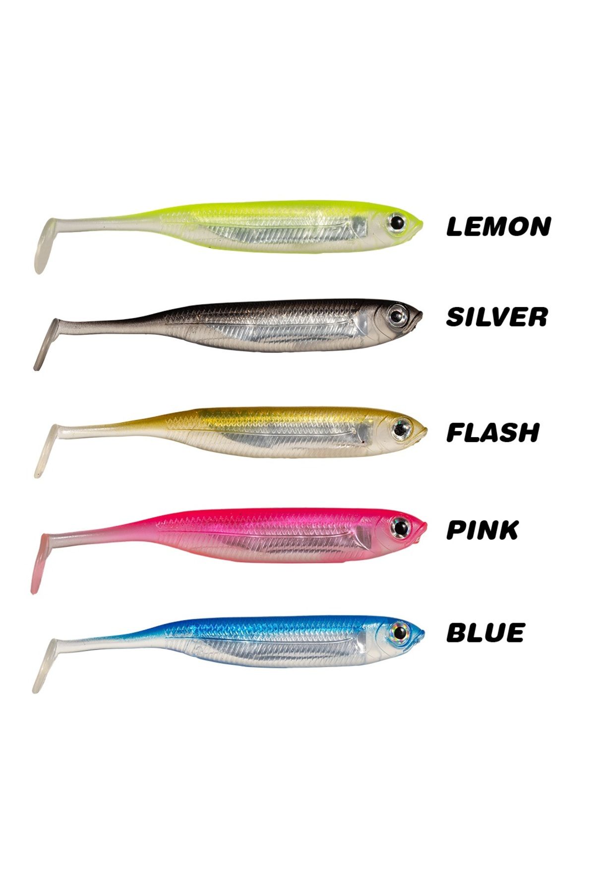 Ryuji REAL FISH 10CM, 4PCS PINK