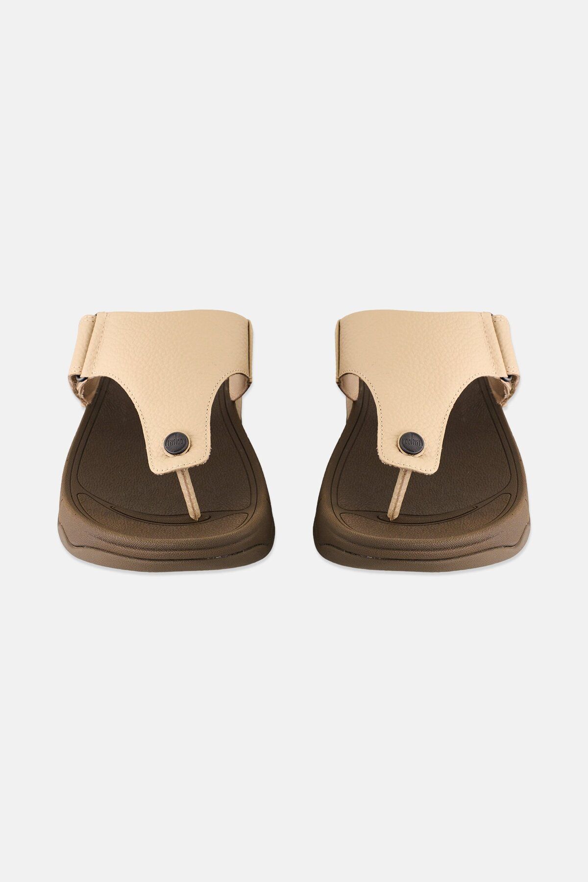 Fitflop-Men Trakk II Velceo Closure Thong Slippers, Latte Beige 4