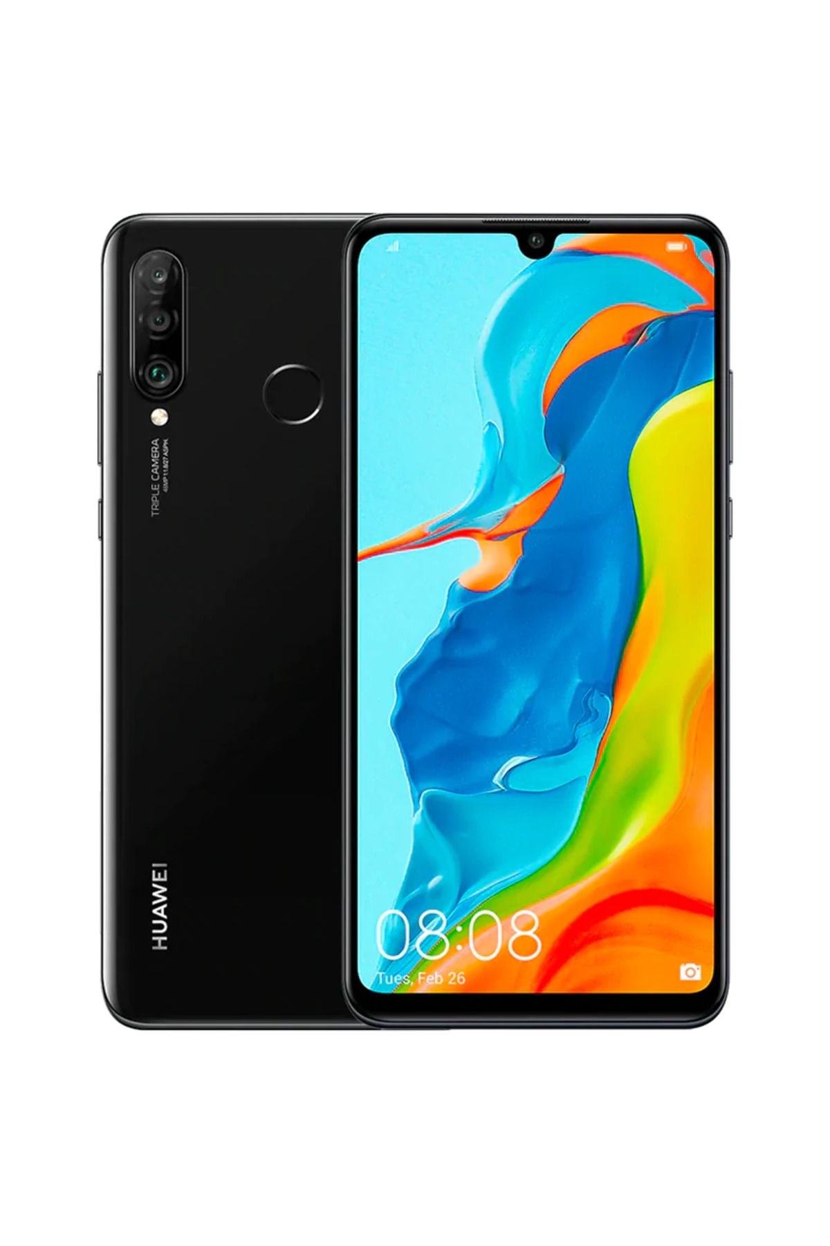 Huawei Yenilenmiş Huawei P30 Lite 128 GB Siyah Cep Telefonu (12 Ay Garantili) - C Kalite