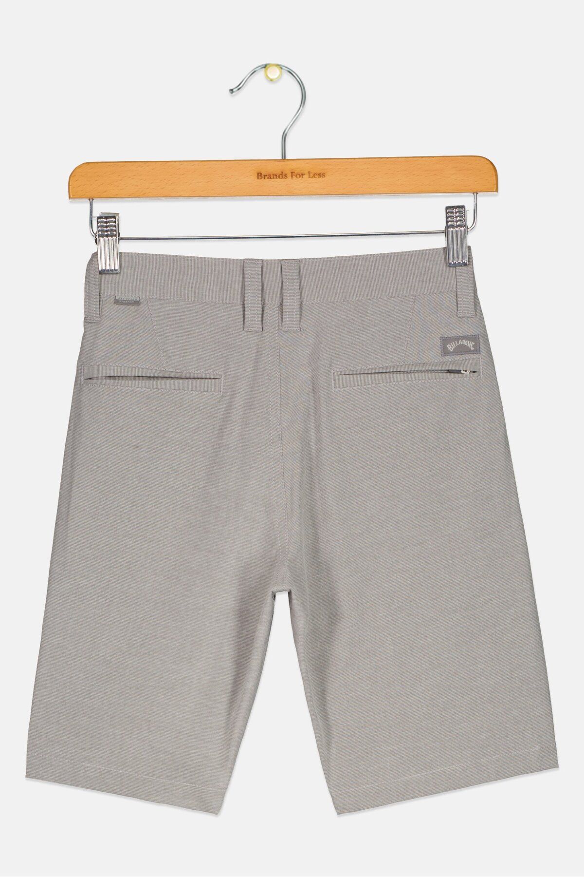 BİLLABONG-Kids Boy Slim Fit Micro Stripe Walking Short, Light Grey 2