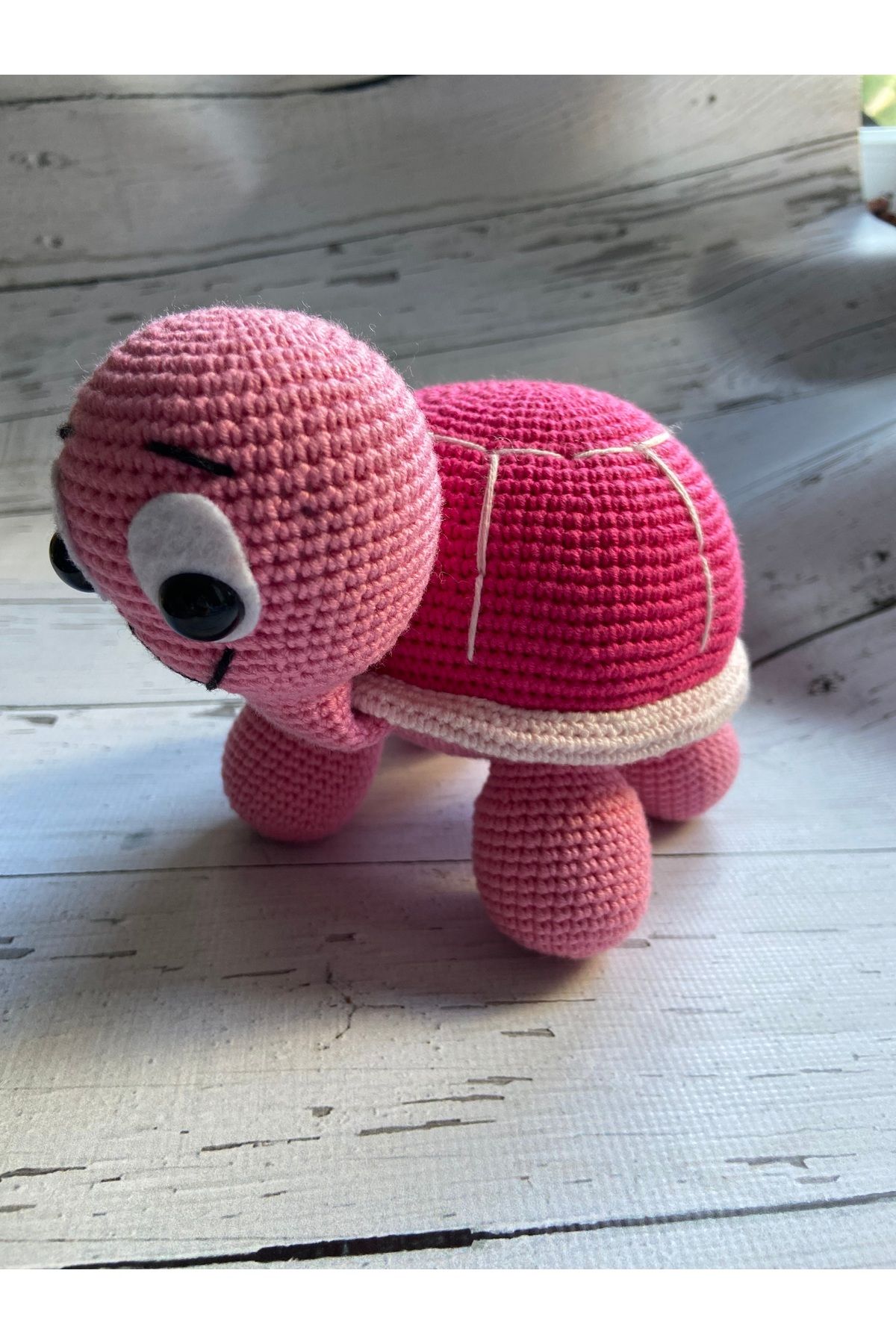 Kukaoyuncak Amigurumi Oyuncak Kaplumbağa Tospik 15x15 cm