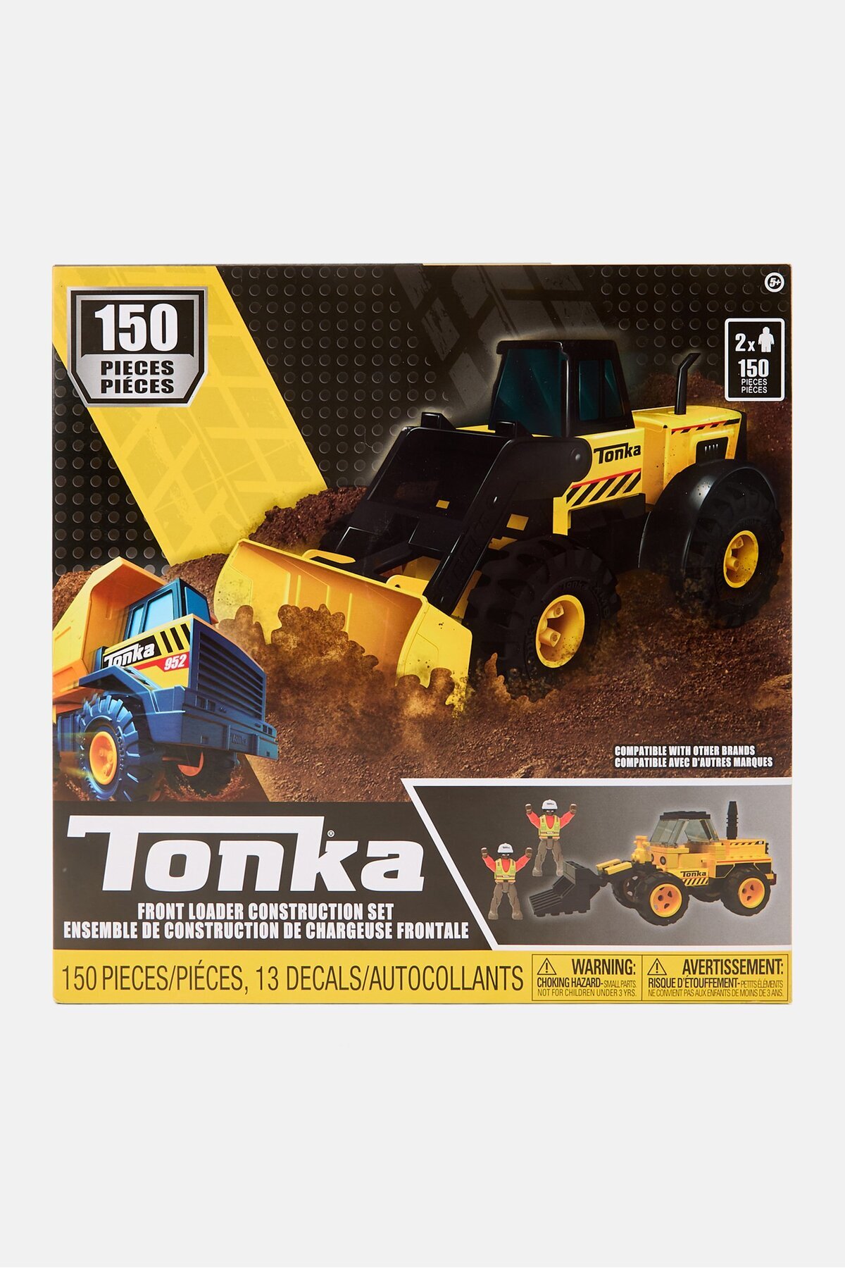 مجموعه ساخت‌وساز کامیون سیمان ۱۵۰ تکه، زرد