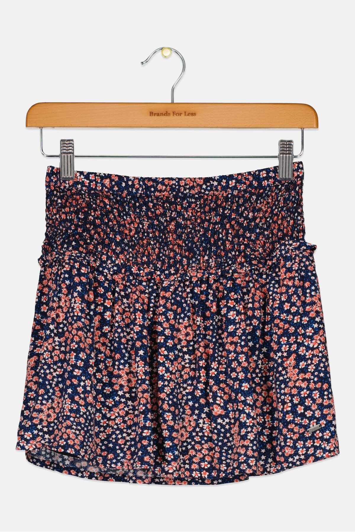 Pepe Jeans-Kids Girl Floral Print Skirts, Navy Blue Combo 2