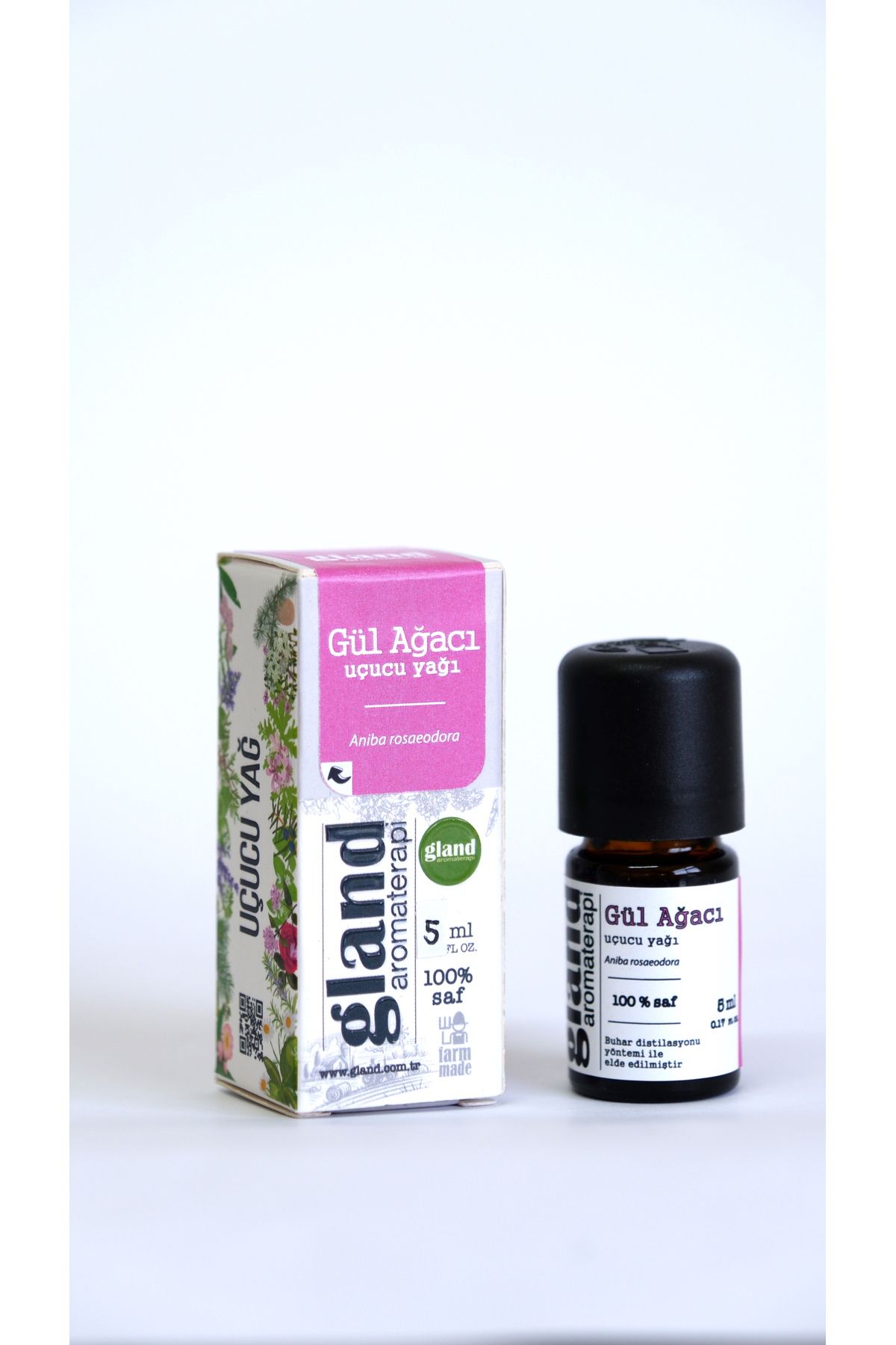 GLAND Aromaterapi Gül Ağacı(Aniba rosaeodora) Uçucu Yağı