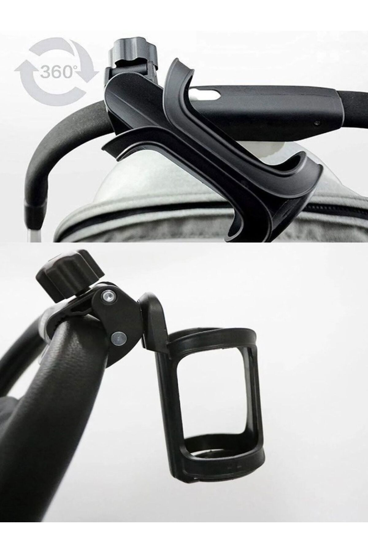 Özasya AVM Bebek Arabası Bisiklet Uyumlu Ayarlanabilir Şişe Biberon Ve Suluk Tutucu fotoğrafı 6 (önizleme)