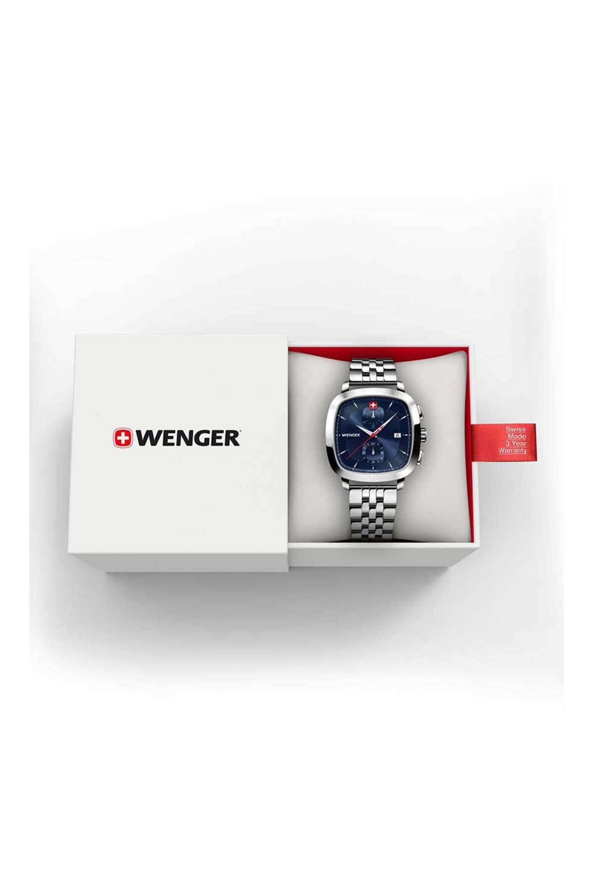 Wenger-Pánské hodinky Wenger 01.1933.103, Quartz, 40mm, 5ATM 5