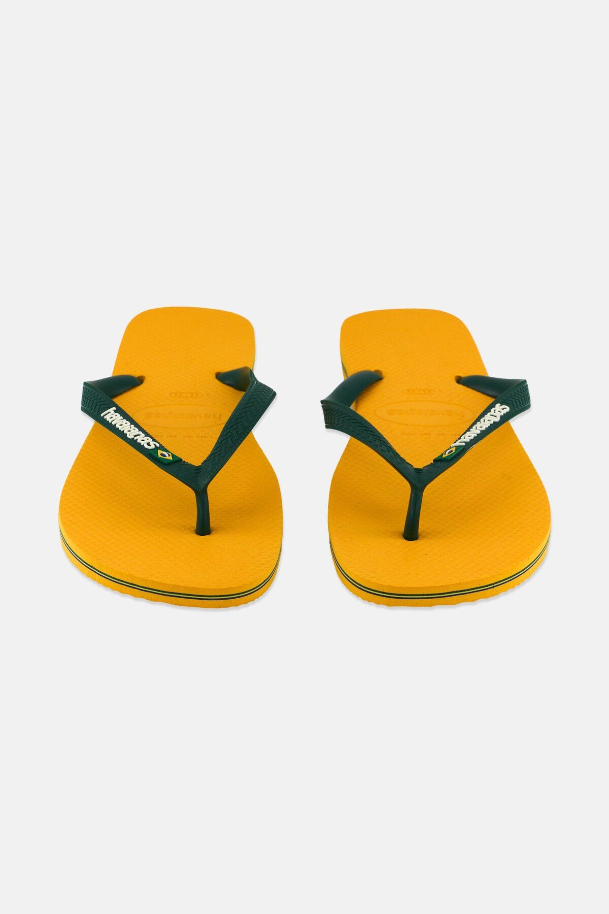 Havaianas-Men Slip On Brazil Logo Slippers, Pop Yellow 4