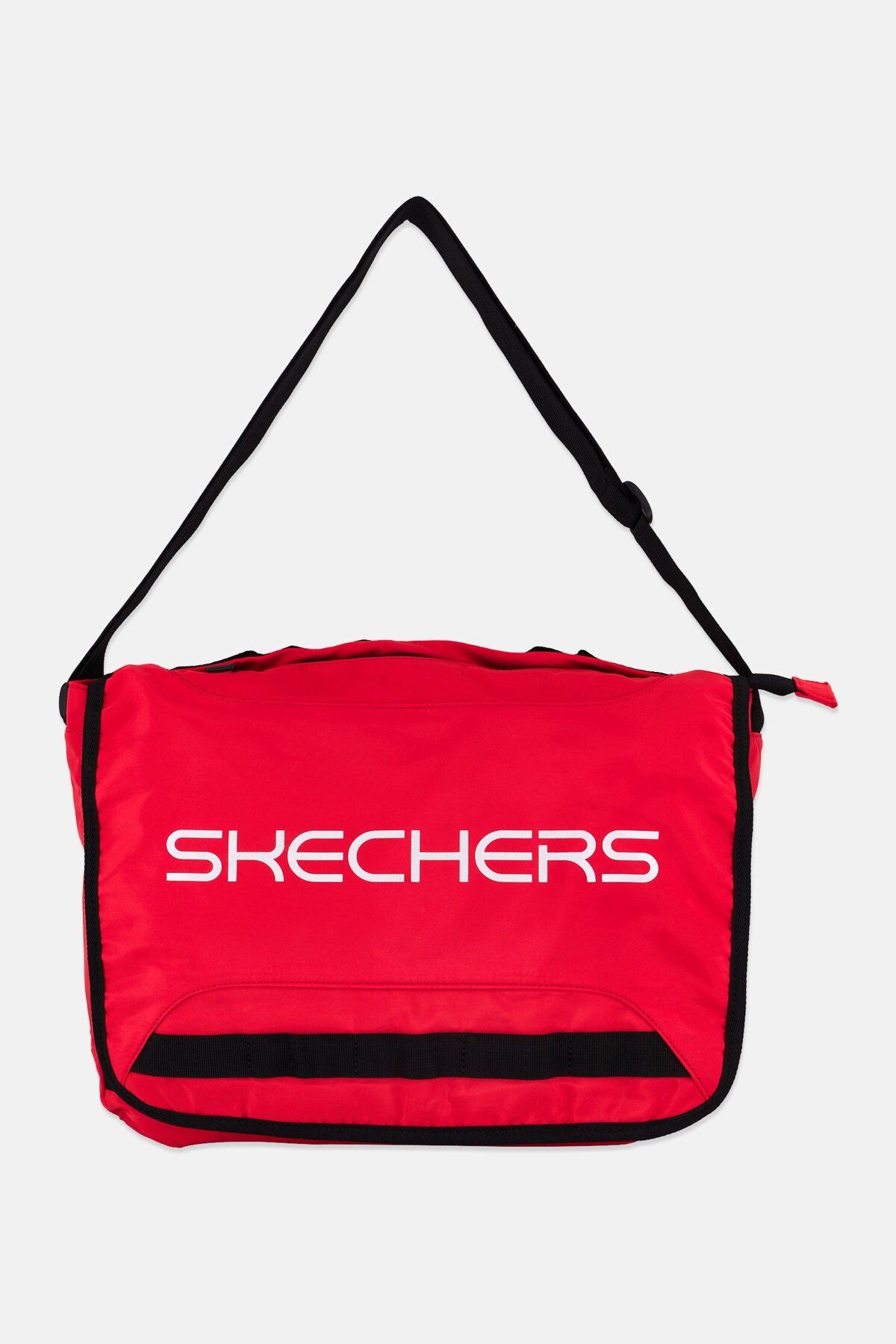 SKECHERS-Men Brand Logo Sports Bag  18 H x 43 L x 15 W cm, Red Combo 1