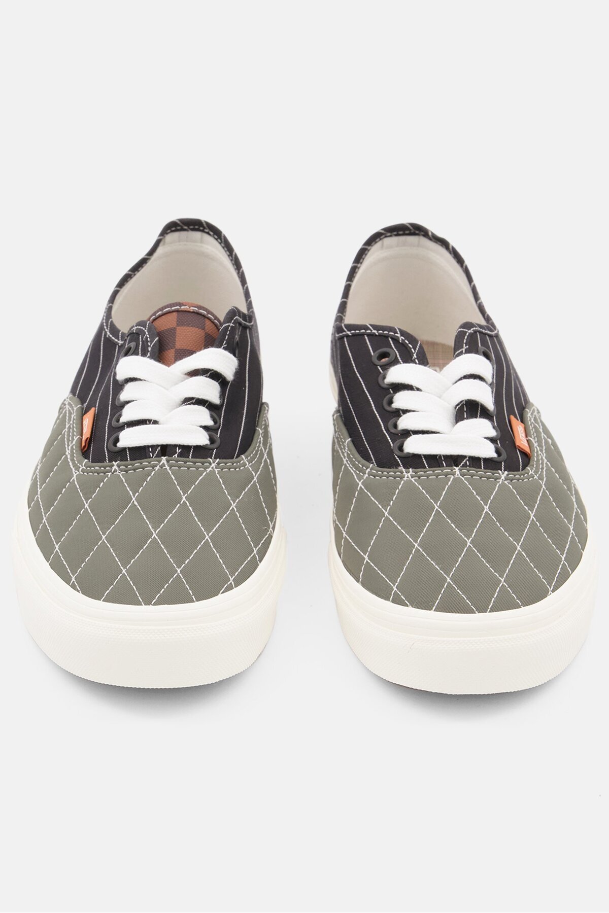 Vans-Women Lace Up Authentic Close Toe Sports Shoes, Olive 2